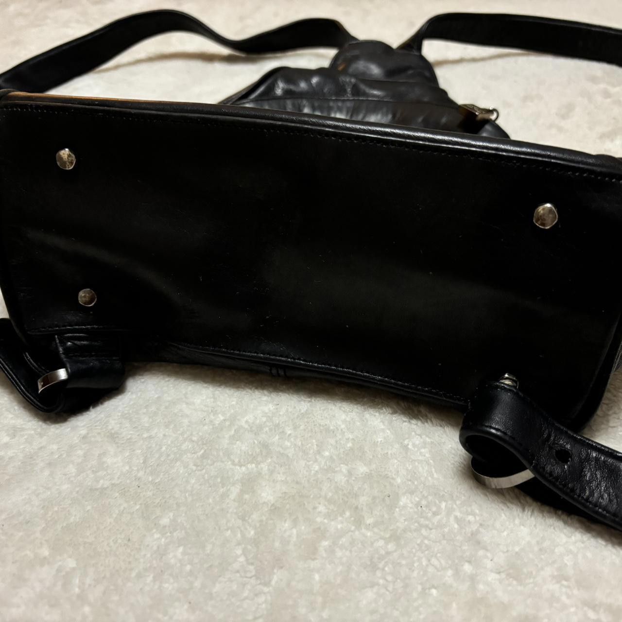 Designer Vintage Y2k Perlina Black Leather Bag Backpack Size ONE SIZE - 5 Thumbnail