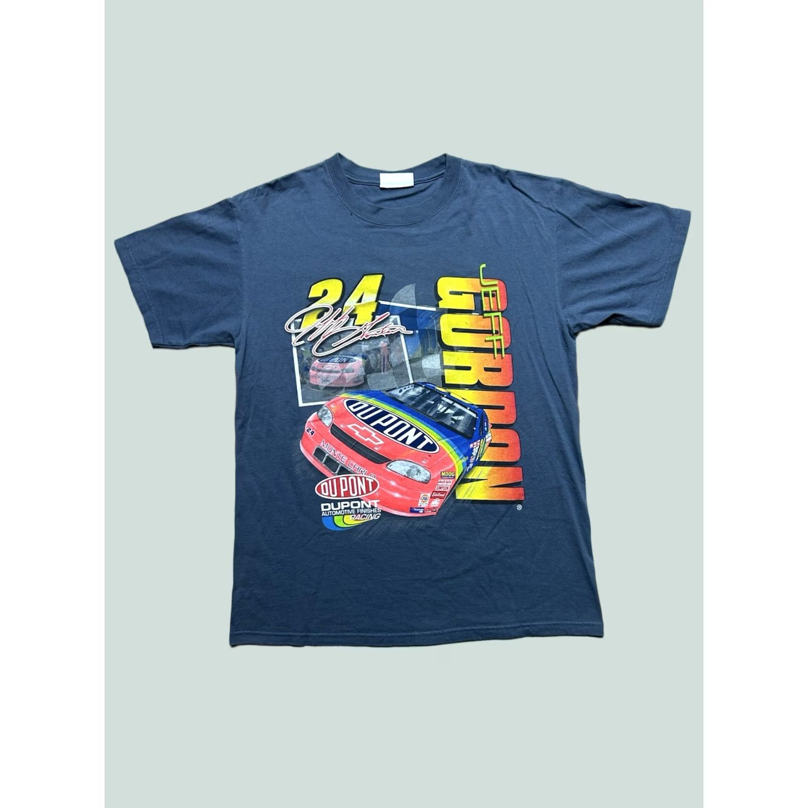 Chase Authentics VINTAGE 90s graphic t shirt Chase Authentics Jeff Gordon nascar racing #24 no speed limit blue large Mens T-Shirt Size US L / EU 52-54 / 3 - 1 Thumbnail