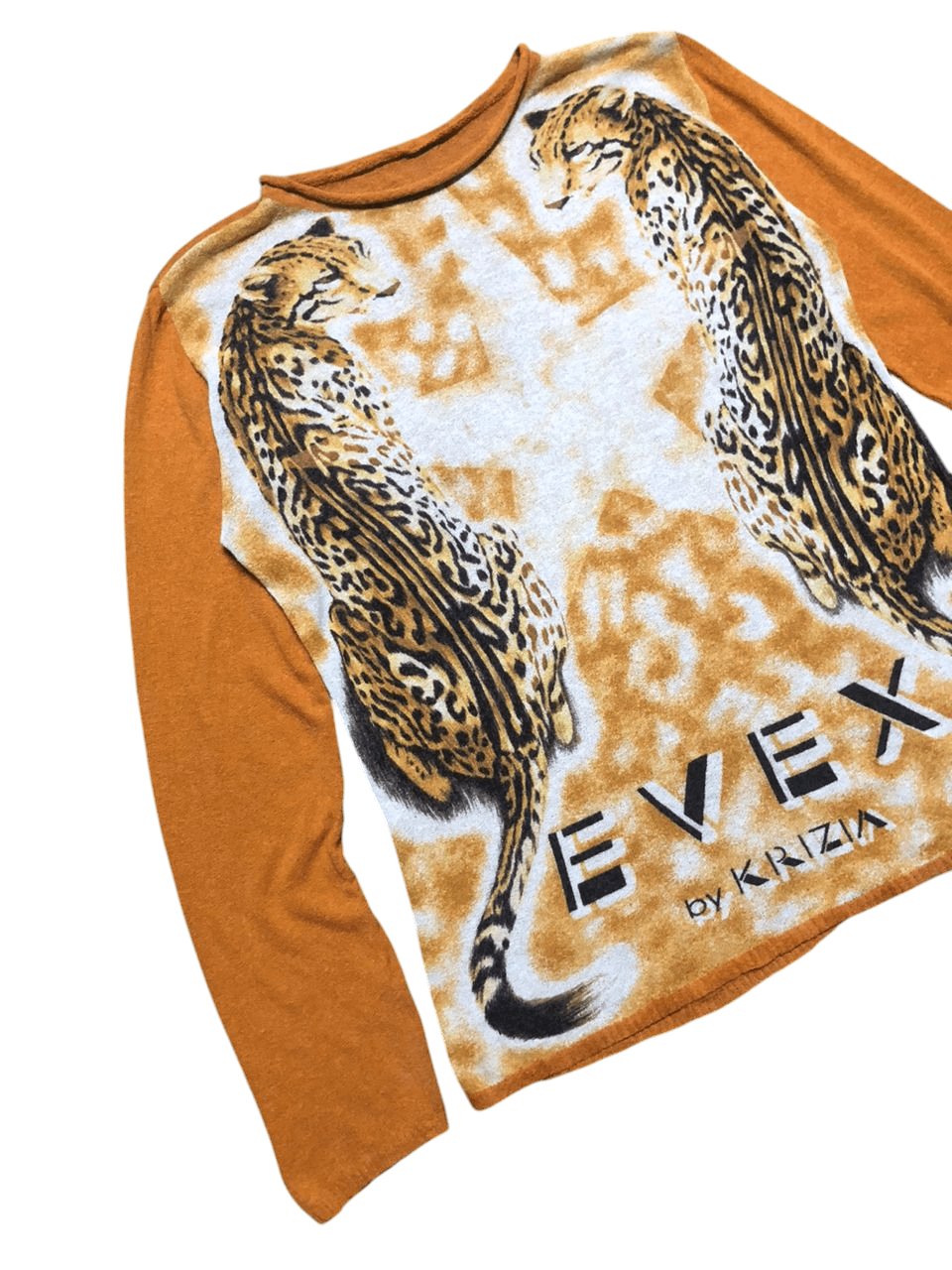 Krizia Evex By Krizia Mesh long Sleeve Leapord Design rare Size M / US 6-8 / IT 42-44 - 5 Thumbnail