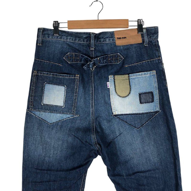 Ne-Net Ne-Net by Issey Miyake Patchwork Art Denim Jeans Size 32" / US 10 / IT 46 - 5 Thumbnail