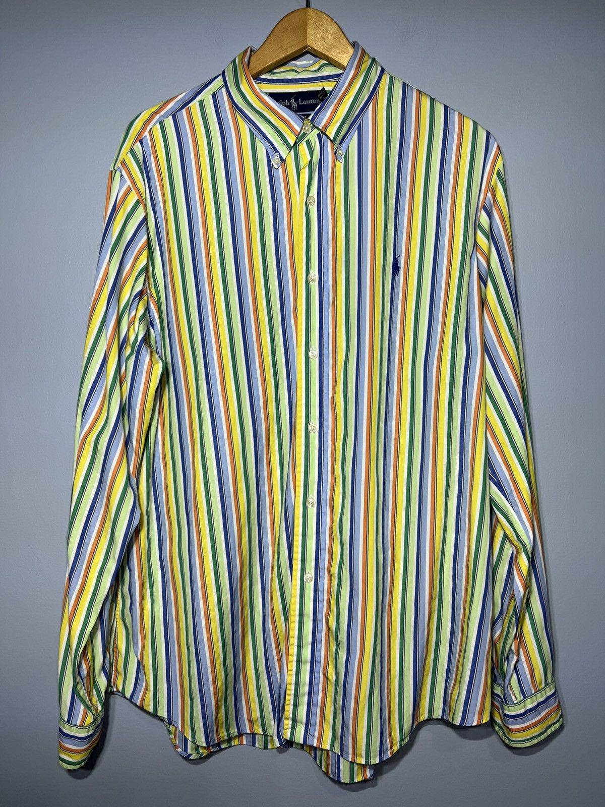 Polo Ralph Lauren Polo Ralph Lauren Multi-color Vertical Stripes Vibrant Size US XL / EU 56 / 4 - 4 Thumbnail