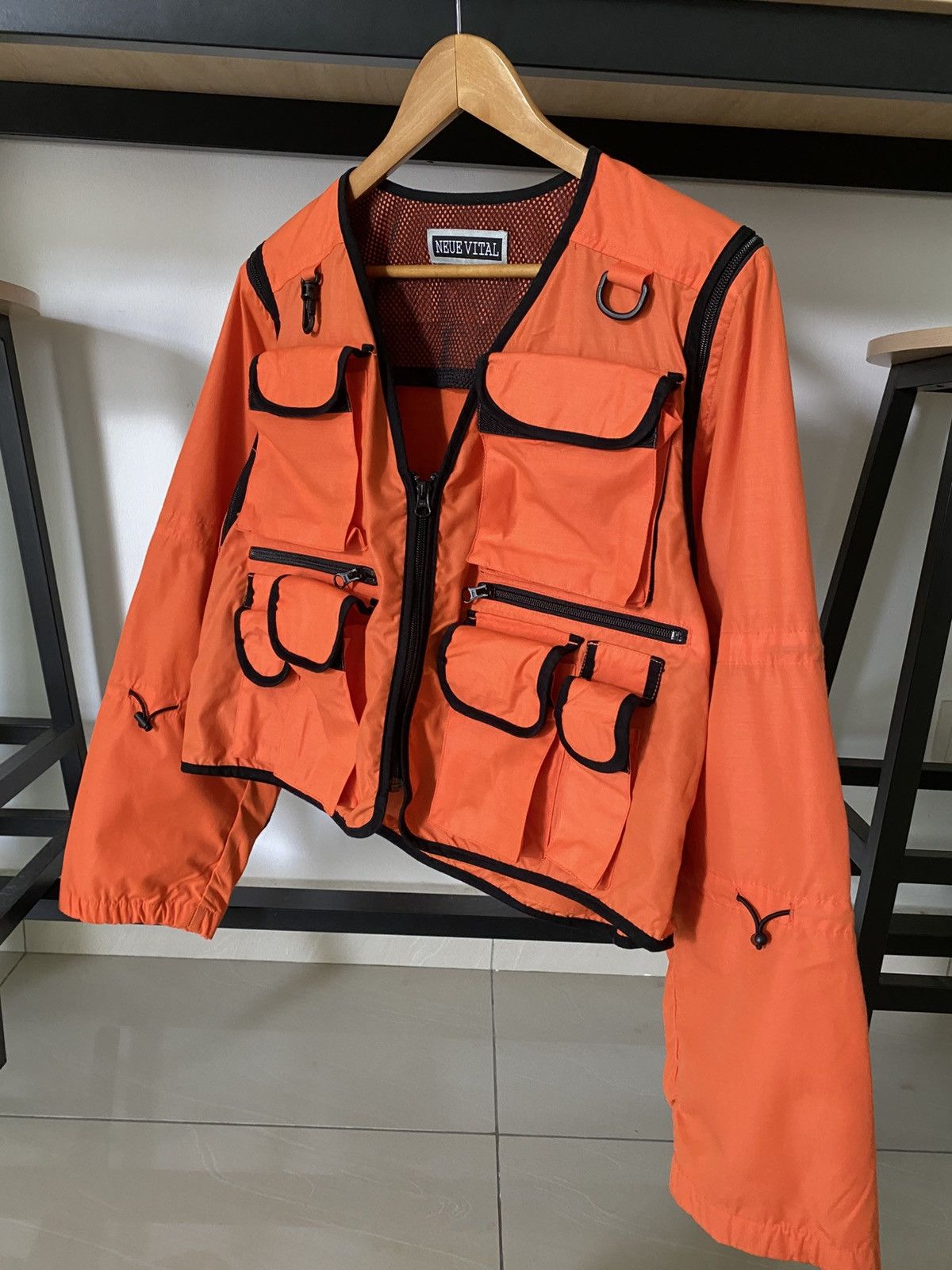 Hysteric Glamour × Issey Miyake × Japanese Brand NEUE VITAL jacket Parachute 6 pocket + backpack nice design Size US M / EU 48-50 / 2 - 14 Thumbnail
