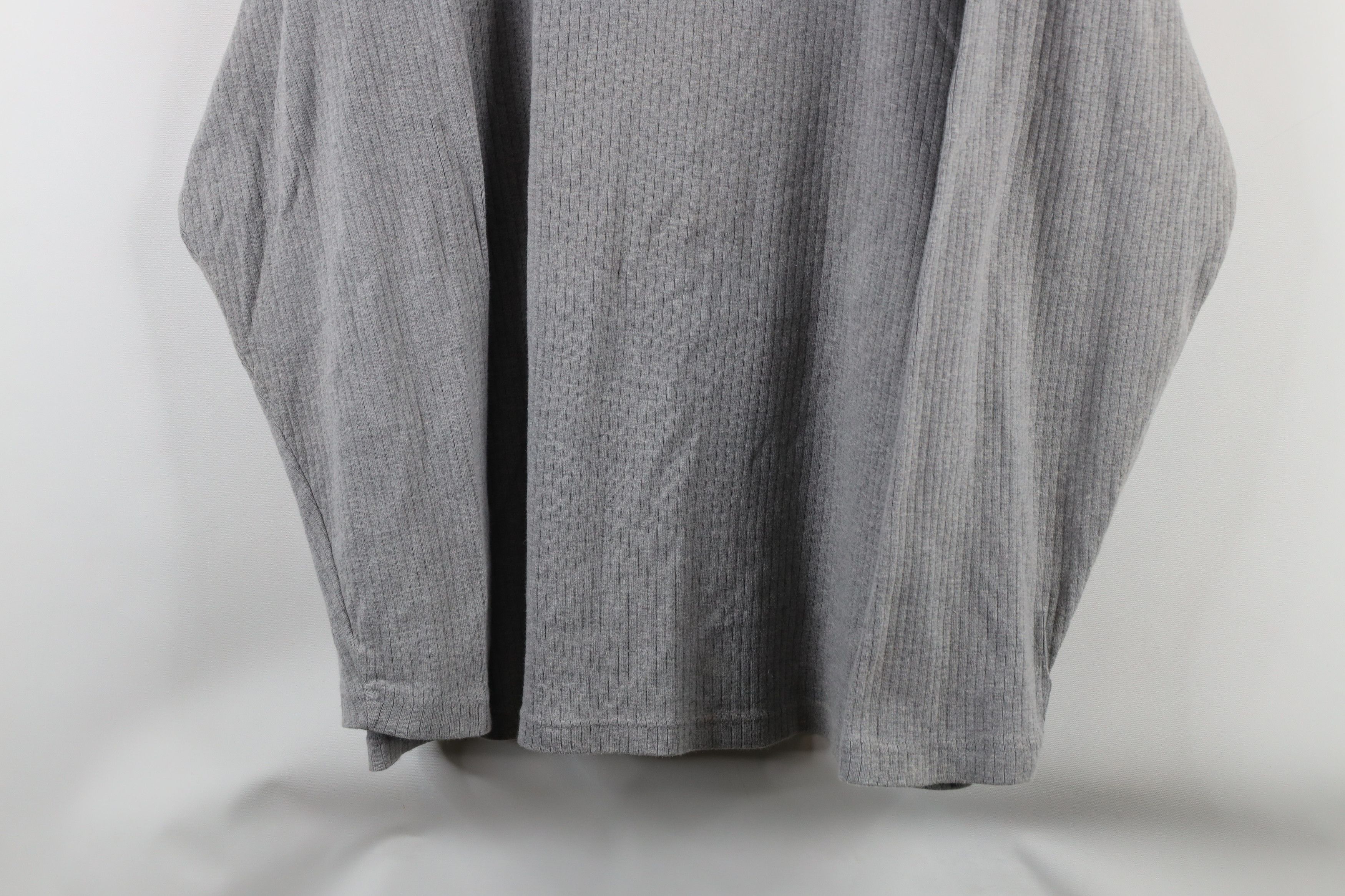 Vintage Vintage 90s Streetwear Ribbed Long Sleeve T-Shirt Gray USA Size US XXL / EU 58 / 5 - 3 Thumbnail