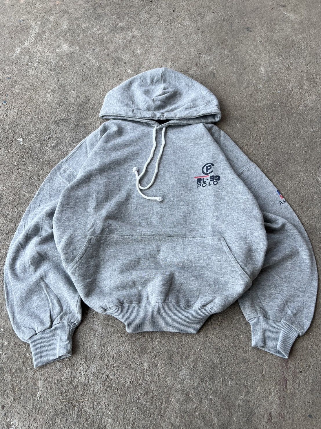 Polo Ralph Lauren Vintage Polo Pwing A3 RL-93 Big Logo Hoodie Sweatshirt Size US L / EU 52-54 / 3 - 2 Thumbnail