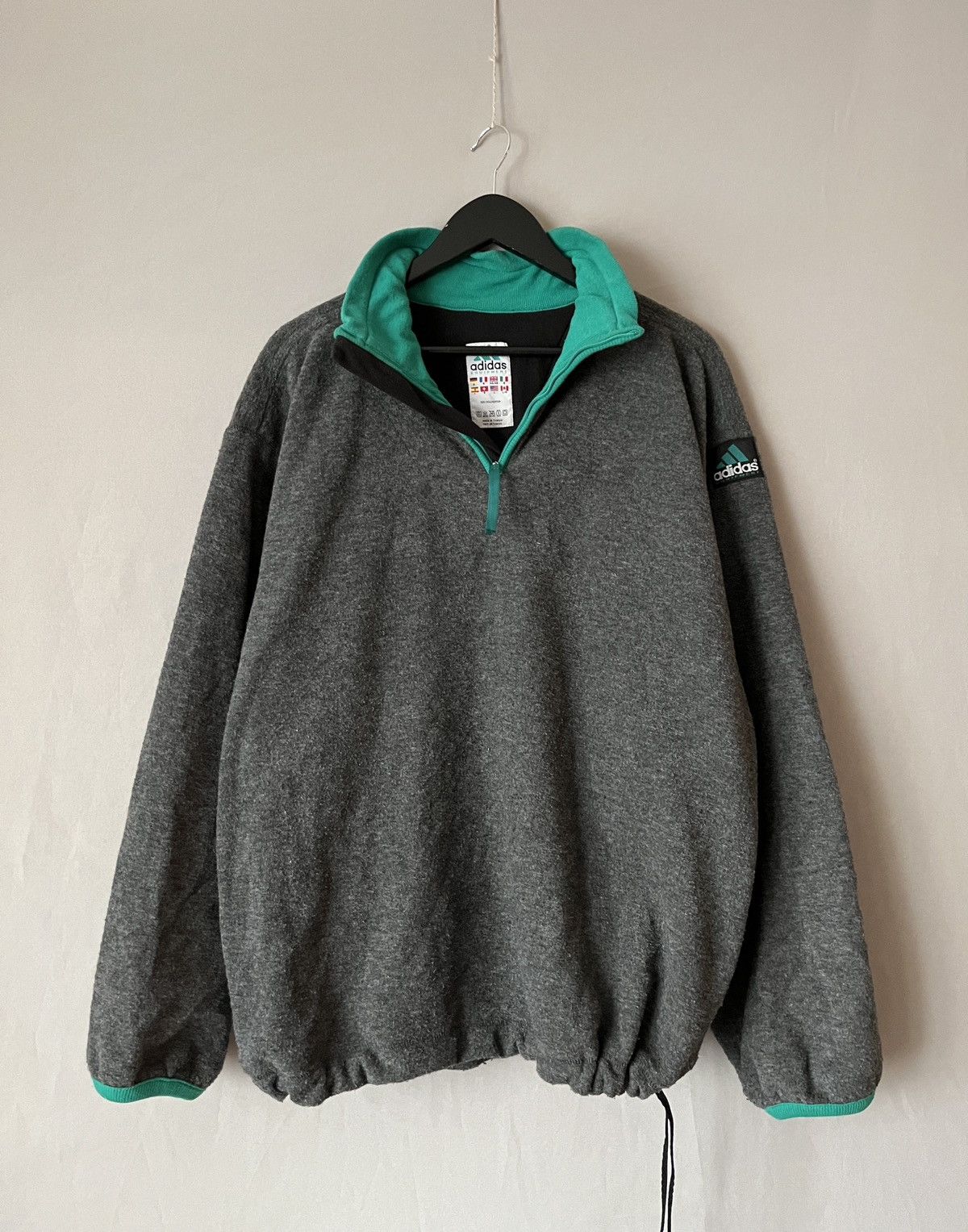 Adidas Adidas Equipment Vintage Gray Fleece Sweater Size US L / EU 52-54 / 3 - 1 Thumbnail