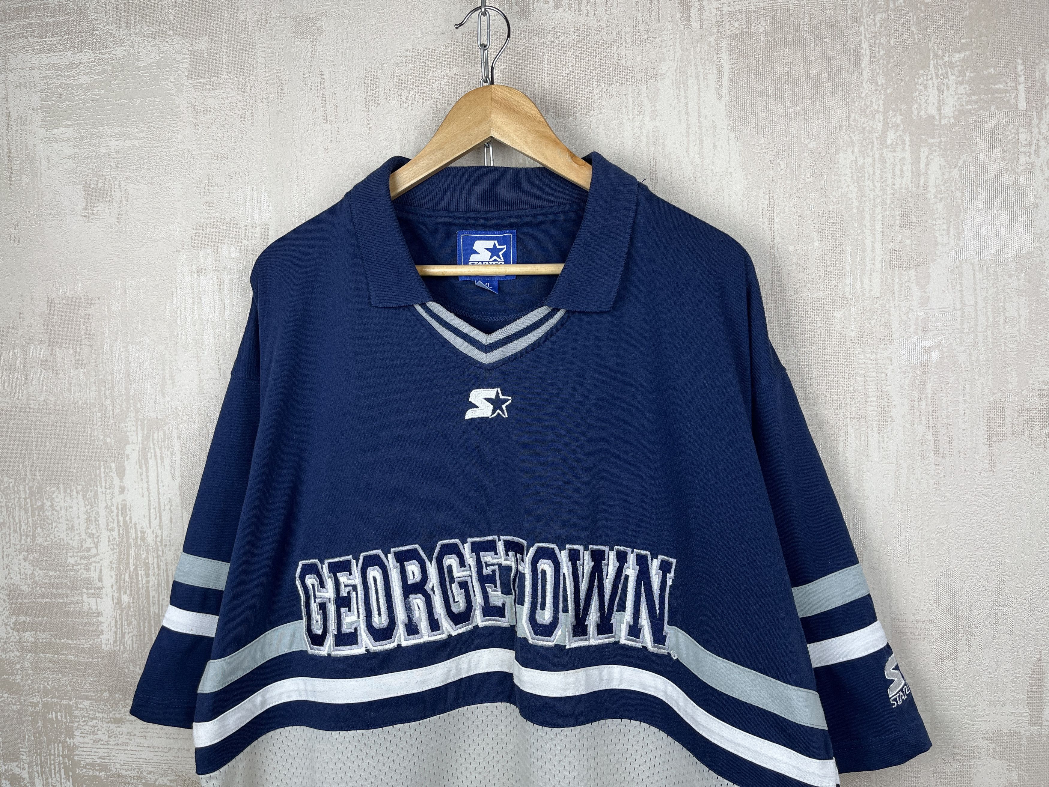 Starter 90's Georgetown Hoyas Starter Vintage T-shirt Oversized Size US XL / EU 56 / 4 - 3 Thumbnail