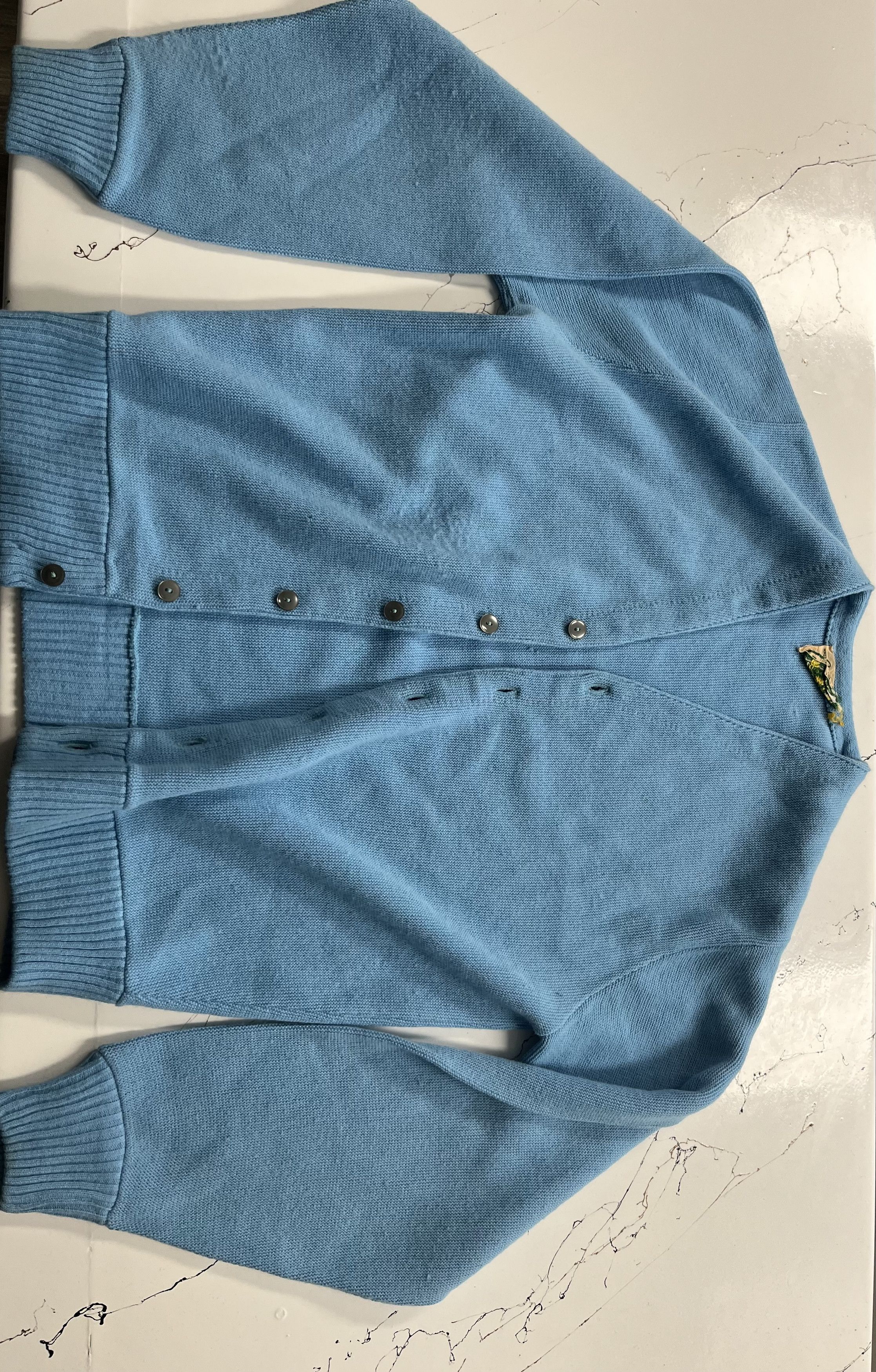 Japanese Brand Vintage Carolina Blue 90s Knit Cardigan Size Medium Size US M / EU 48-50 / 2 - 1 Thumbnail