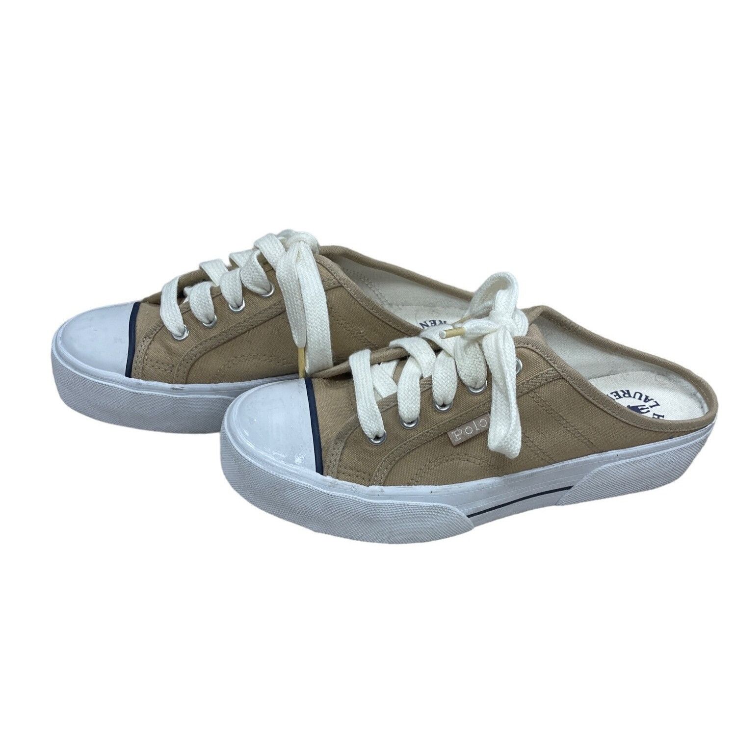 Other US Polo Assn Women's Tan Slip on Sneakers Size 6 SKU 1425 Size US 6 / IT 36 - 3 Thumbnail