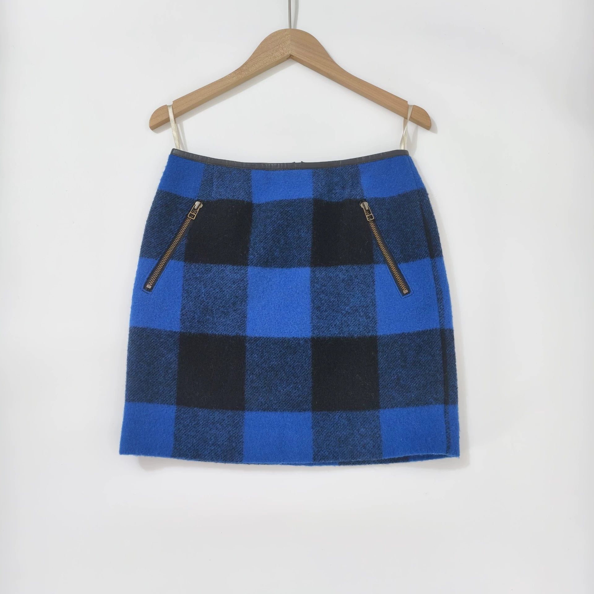 Burberry Vintage Burberry Blue Black Plaid Skirt - dmc Size US 36 / EU 52 - 1 Thumbnail