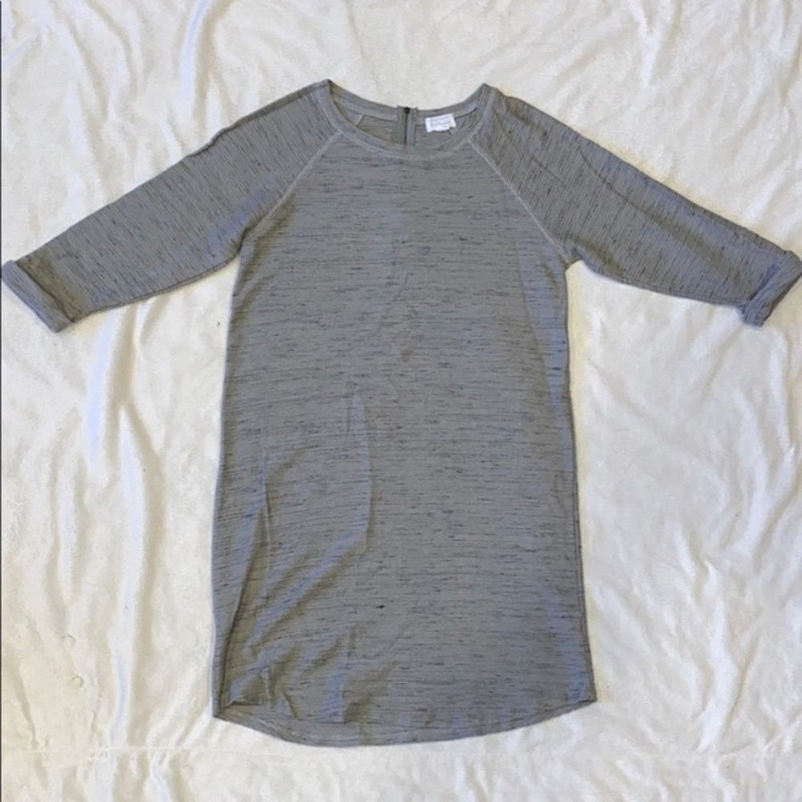 Other Caslon Textured Gray Long Sleeve Dress | Sz S Size S / US 4 / IT 40 - 2 Thumbnail