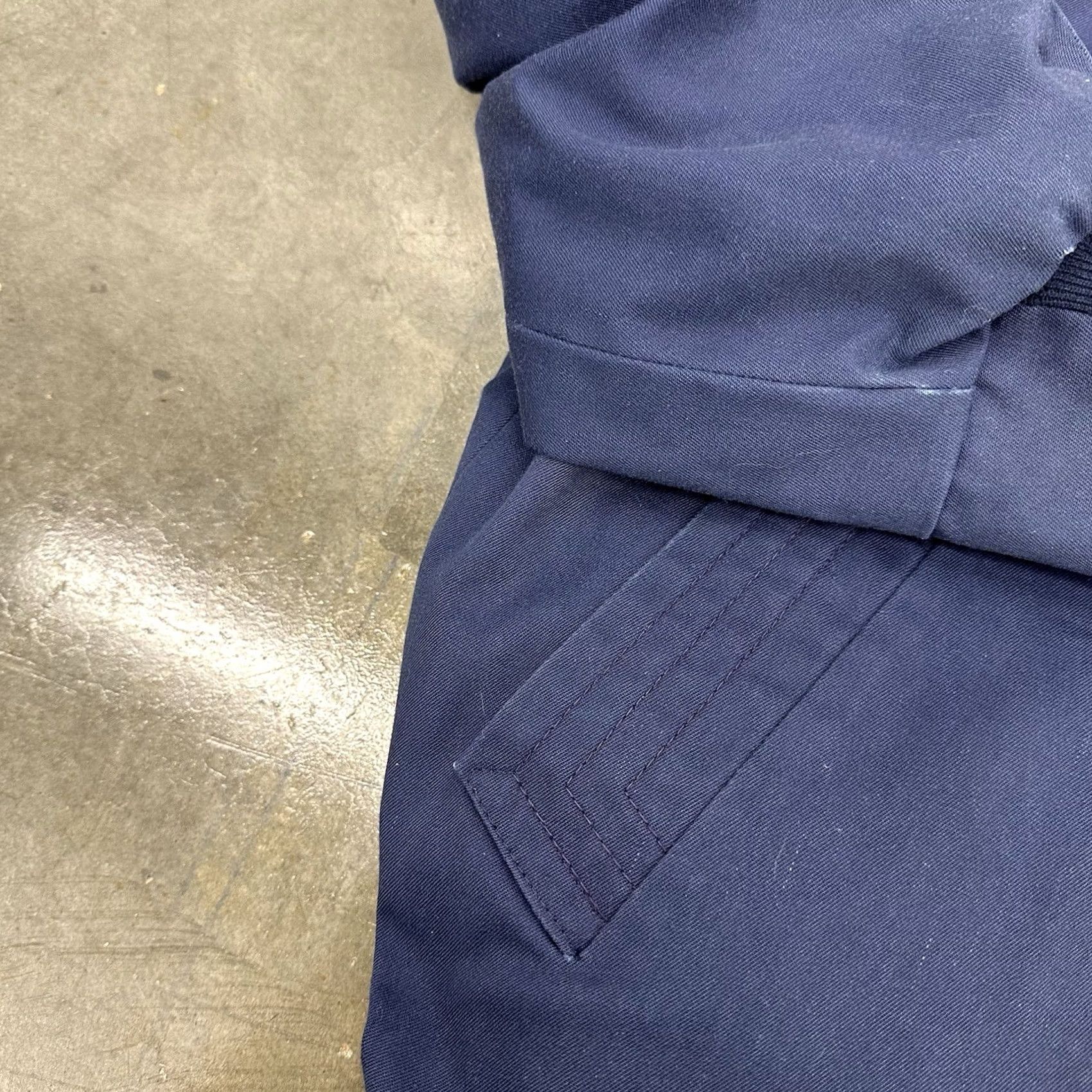 Sears VINTAGE Sears Quality Outerwear Fleece Lined Jacket Scovill Gripper Zip Large Blue 60s 1960s Military/Landgirl Mens Size US S / EU 44-46 / 1 - 6 Thumbnail