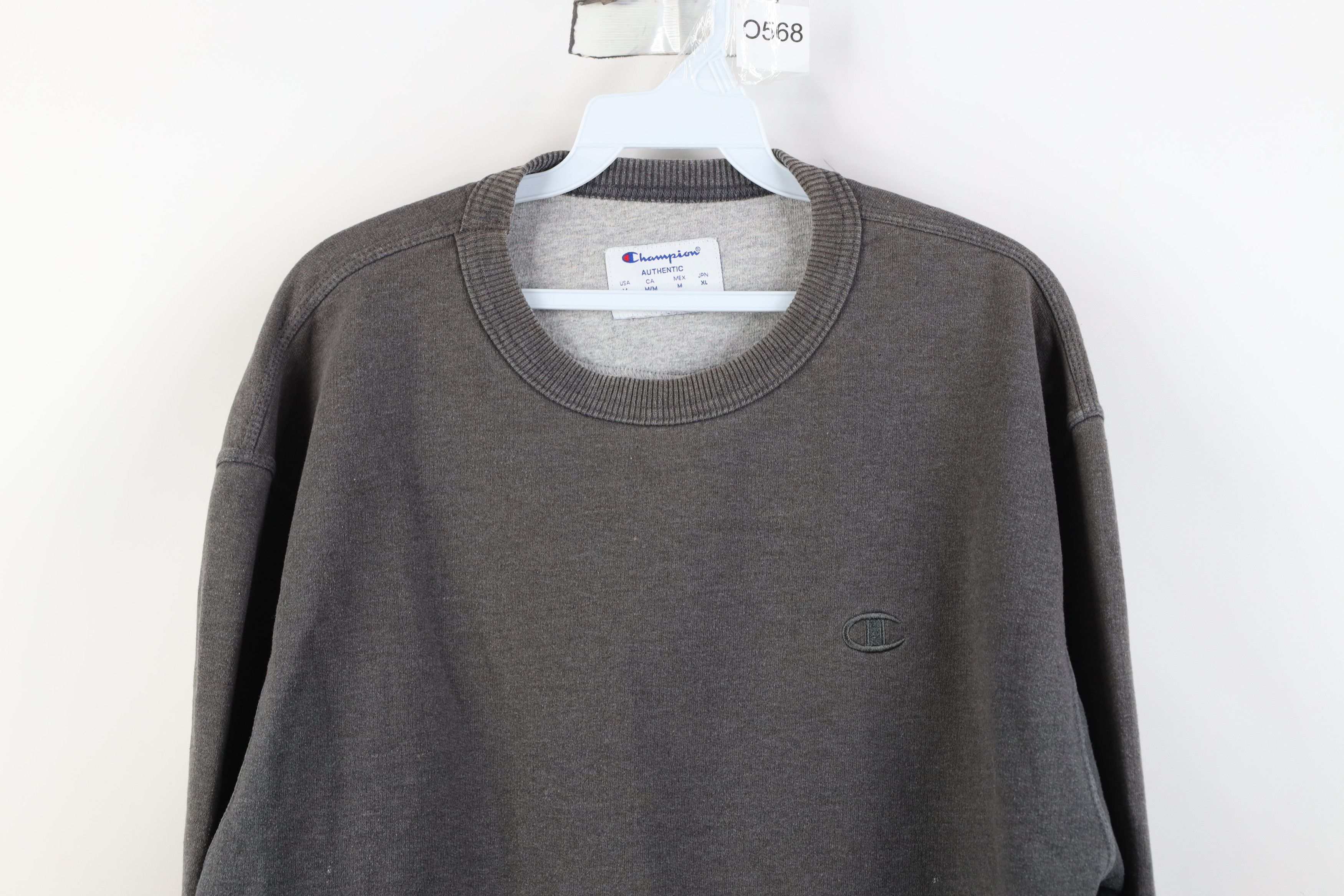 Champion Vintage Y2K Champion Monochrome Crewneck Sweatshirt Gray Size US M / EU 48-50 / 2 - 2 Thumbnail