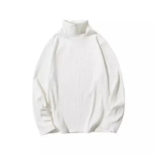 Other Turtle Neck White Knit Sweater Size US M / EU 48-50 / 2 - 6 Thumbnail