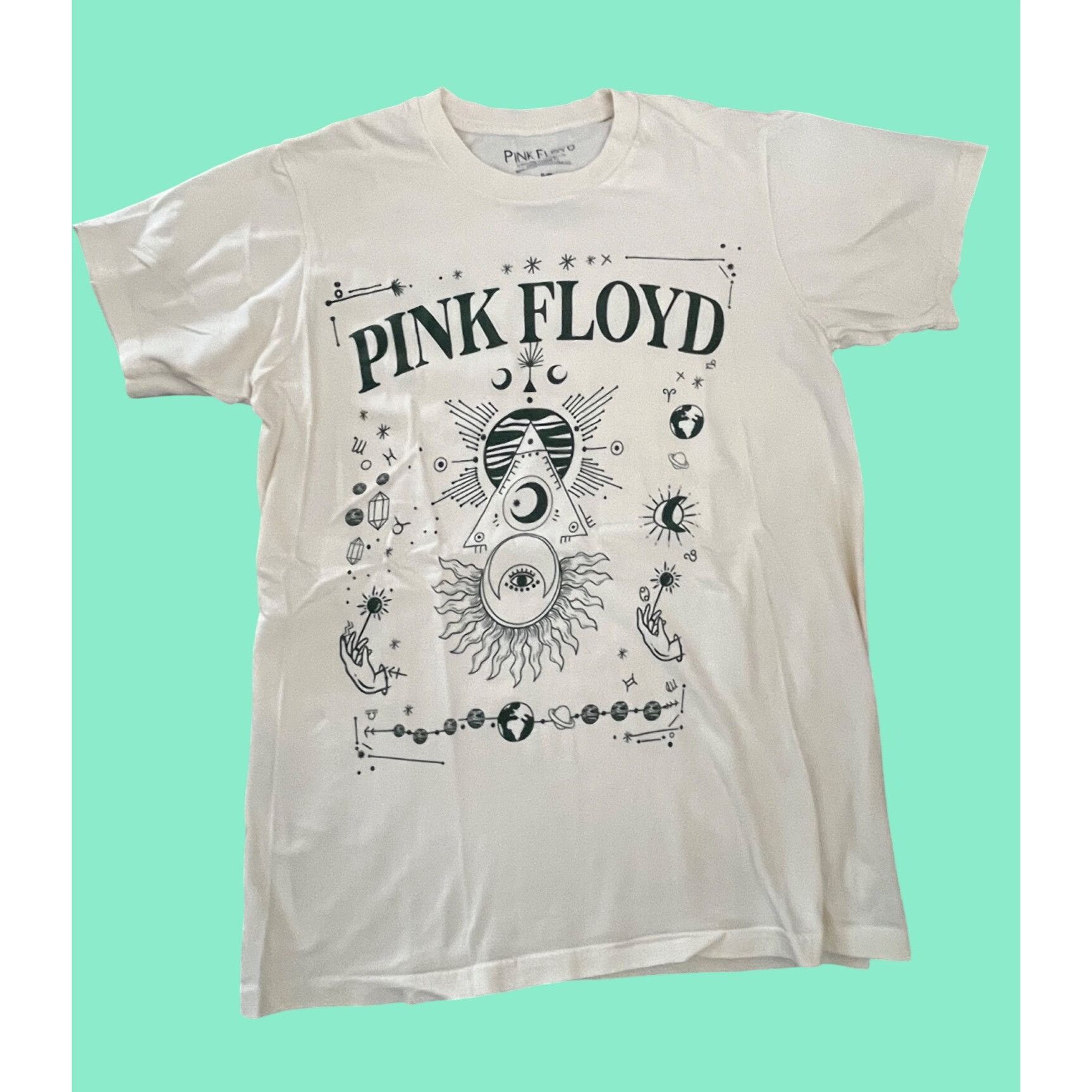 Pink Floyd Pink Floyd White Graphic Tee Short Sleeve 100% Cotton Size S Size US S / EU 44-46 / 1 - 1 Thumbnail