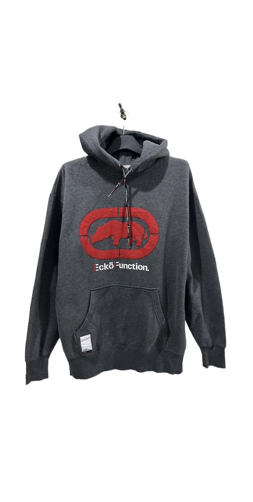 image of Ecko Unltd x Marc Ecko VTG Y2K Ecko Big Logo Hoodies in Grey, Men's (Size Large)