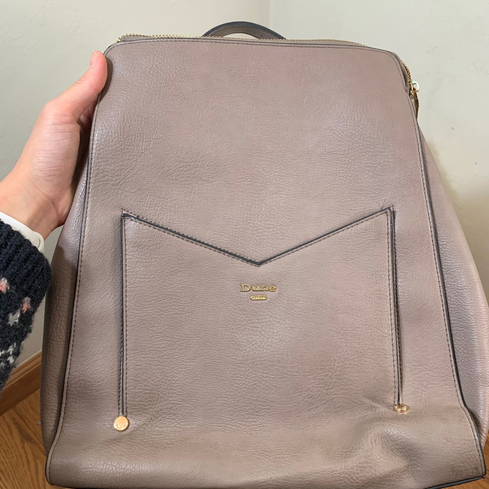 Dune London Dune London Womens Backpack Brown Faux Leather with Wallet Size ONE SIZE - 8 Thumbnail