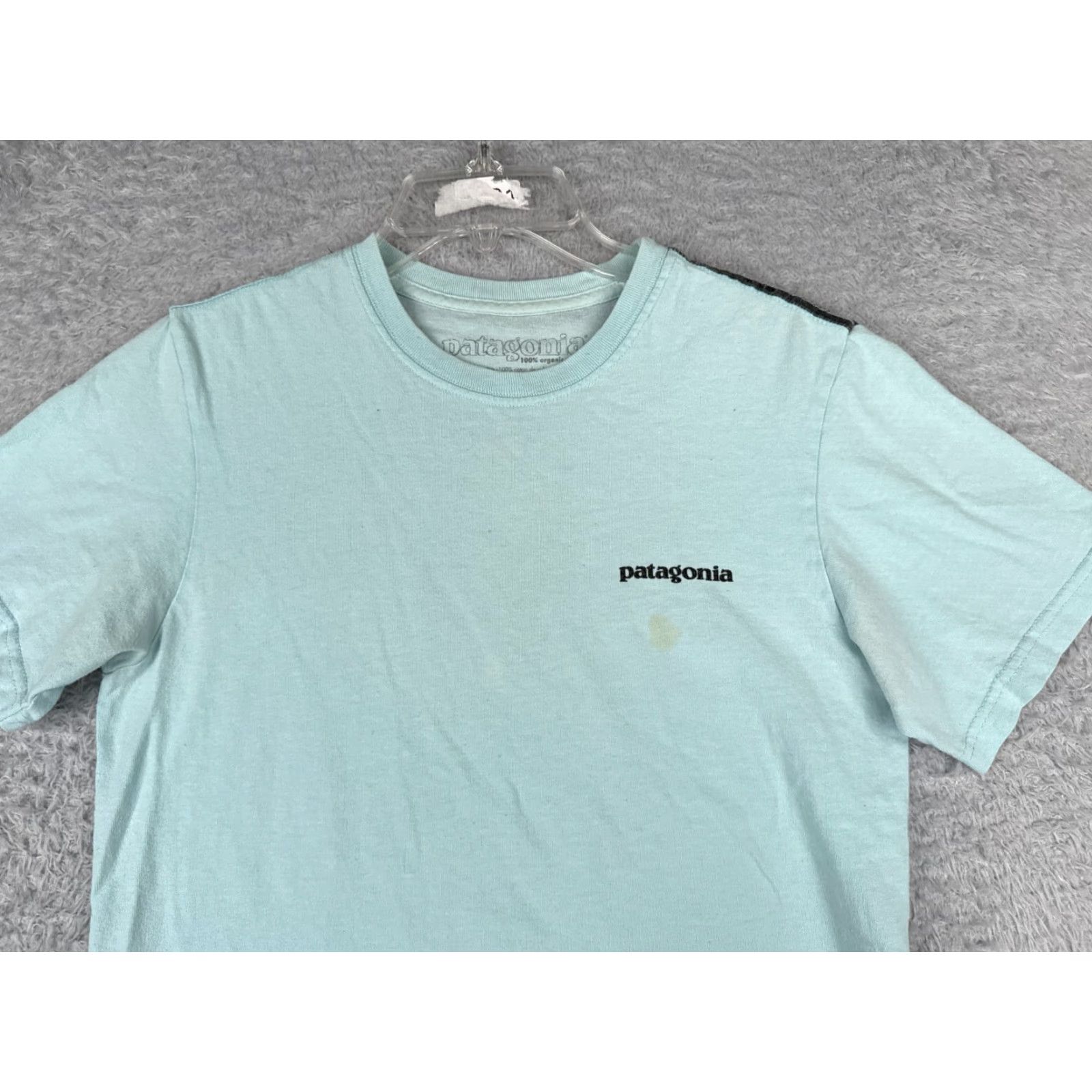 Patagonia Patagonia Shirt Mens XS Blue Climber Short Sleeve Crew Neck Cotton Logo Size US XS / EU 42 / 0 - 4 Thumbnail