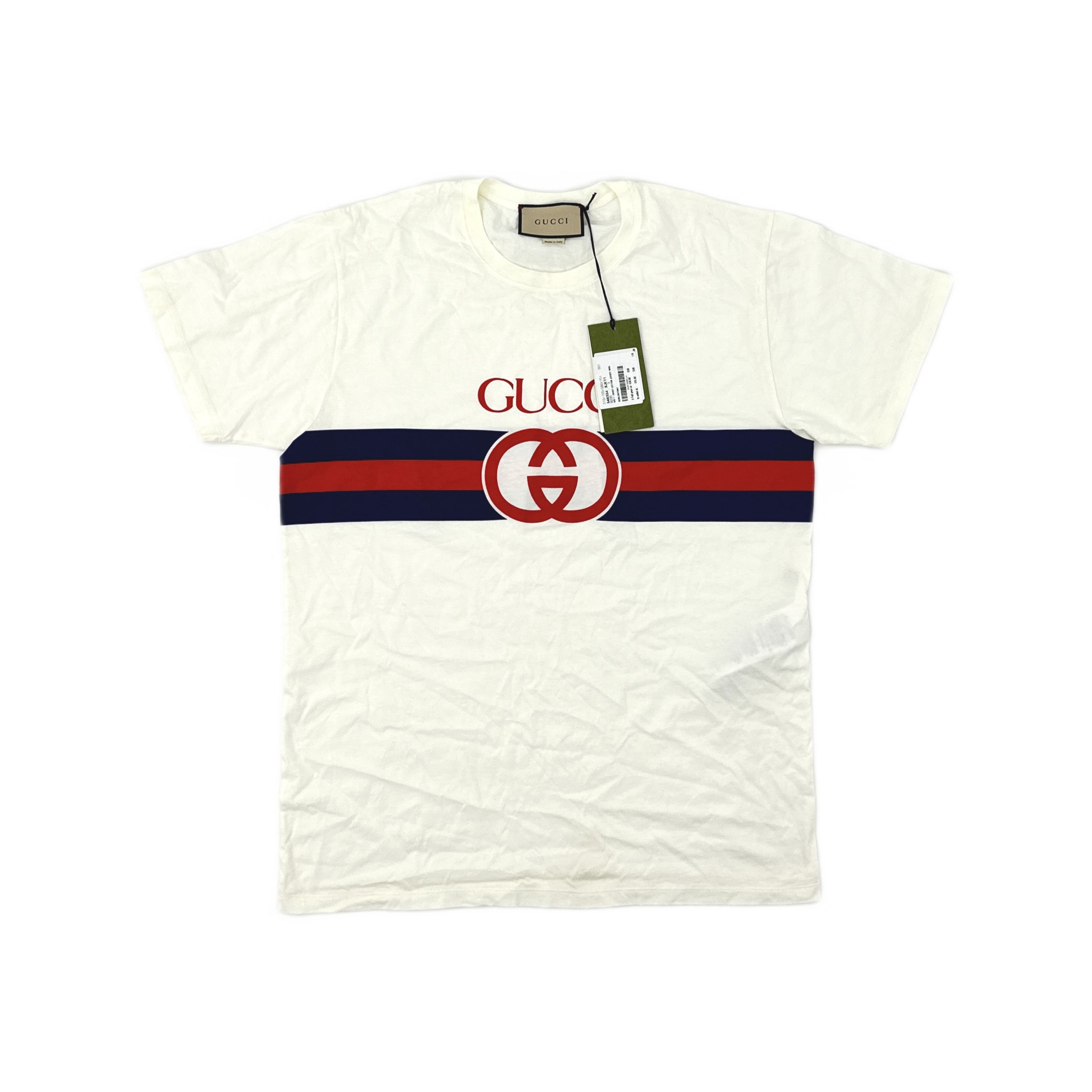 Gucci Gucci Logo Stripe T-Shirt Size S Size US S / EU 44-46 / 1 - 1 Thumbnail