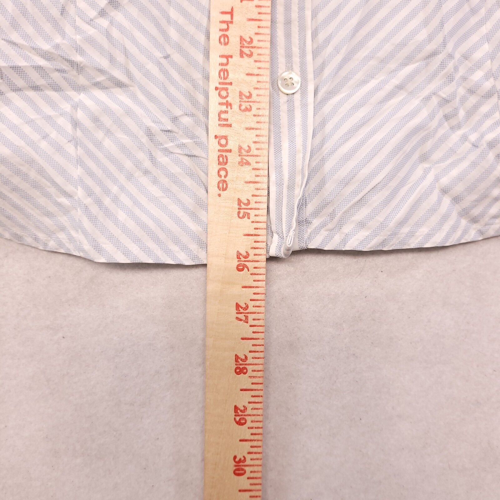 Ann Taylor Ann Taylor Button Up Shirt Womens Size 10 White Blue Striped Size L / US 10 / IT 46 - 7 Thumbnail