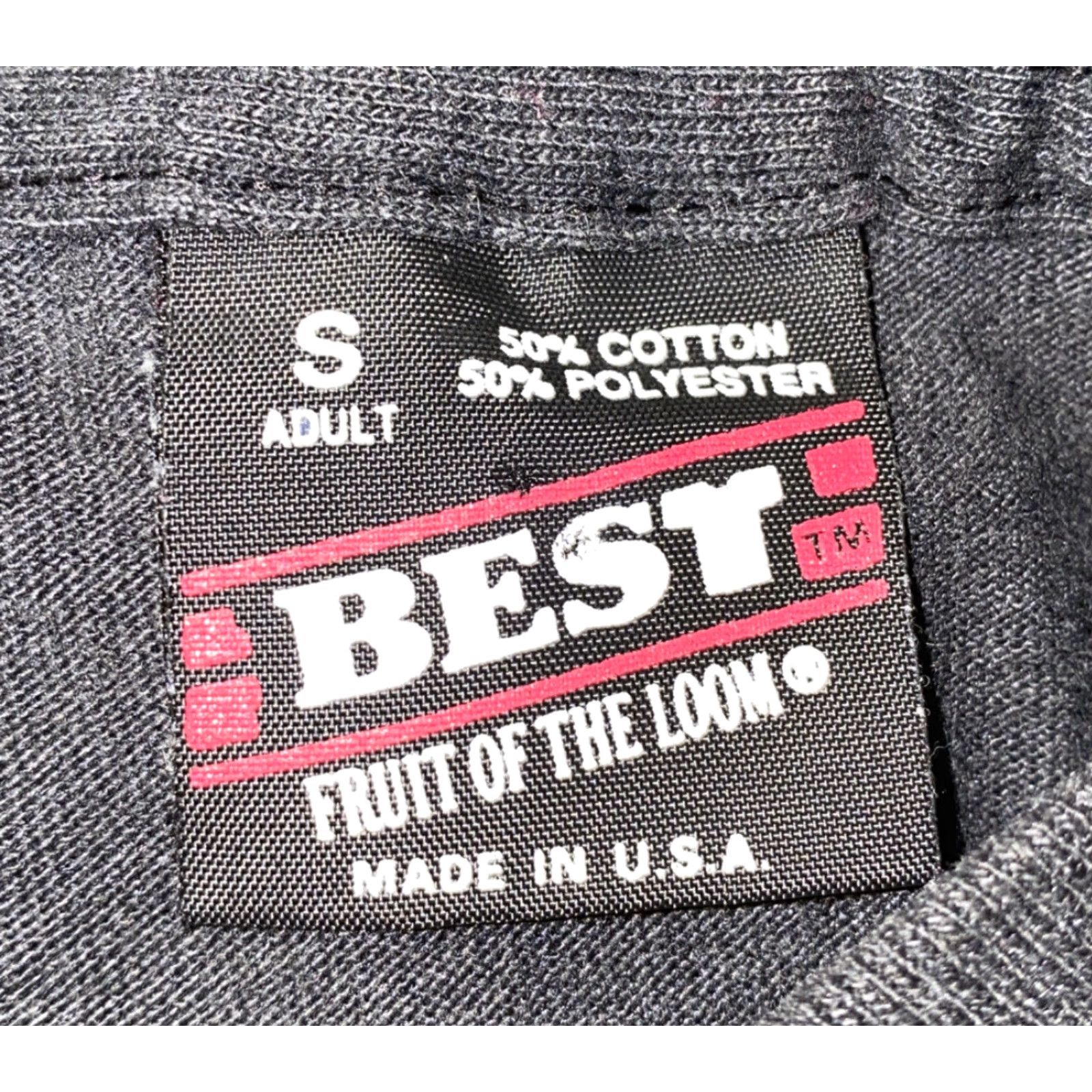 Fruit Of The Loom VINTAGE Fruit of the Loom Mens Black Short Sleeve T-Shirt Sz S USA Made CANYON Shirt Mens S Black T-Shirt Size US S / EU 44-46 / 1 - 5 Thumbnail