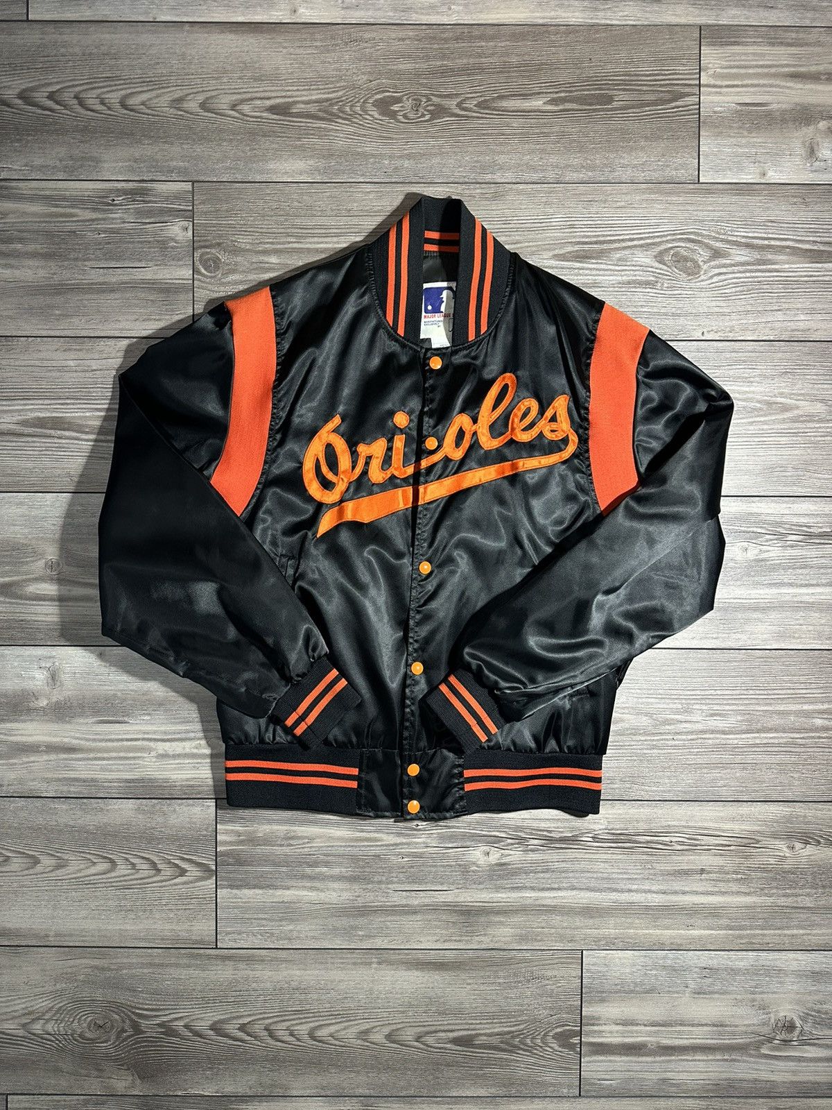 Image of Mlb x Vintage 80’S Baltimore Orioles Jacket in Black, Men's (Size XL)