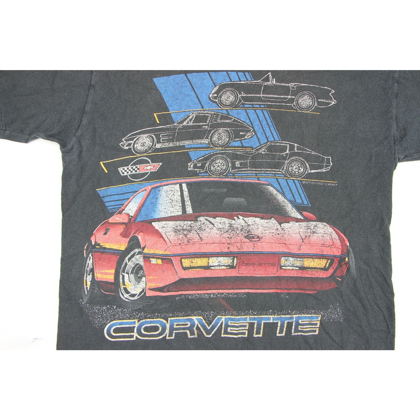 Vintage Vintage 90s Corvette C4 Single Stitch T-Shirt Size US XS / EU 42 / 0 - 6 Thumbnail