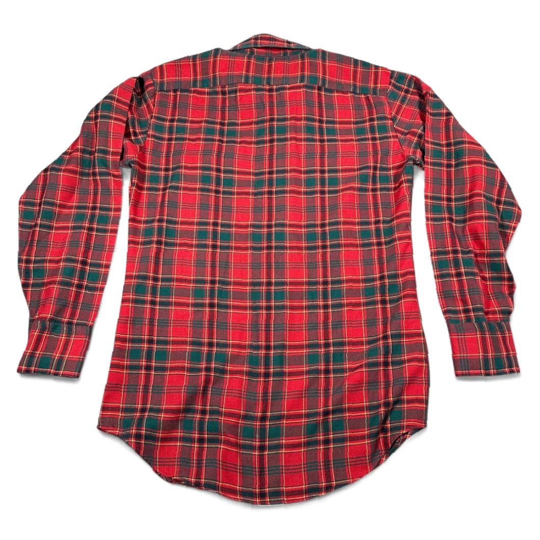 Sears VINTAGE Kingsport Shirt Adult SMALL Red Plaid 80s Outdoor Classic Cowboy Western Button-Up Long Sleeve Winners 19.5 Chest 28 Length Mens Size US S / EU 44-46 / 1 - 3 Thumbnail