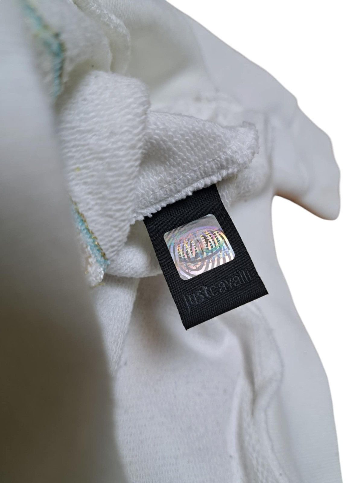 Just Cavalli White Crewneck sweatshirt big embroidery Size US M / EU 48-50 / 2 - 6 Thumbnail