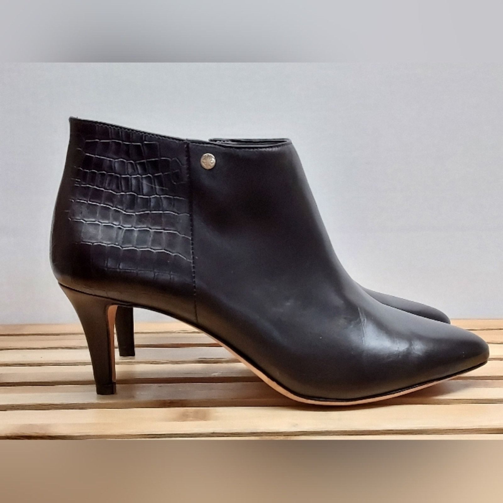 Other Antonio Melani Womens Black Heeled Ankle Boots Size 8.5 Size US 8.5 / IT 38.5 - 6 Thumbnail