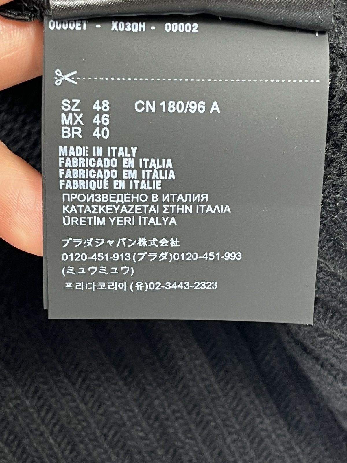 Prada LOGO KNIT JUMPER Size US M / EU 48-50 / 2 - 10 Thumbnail