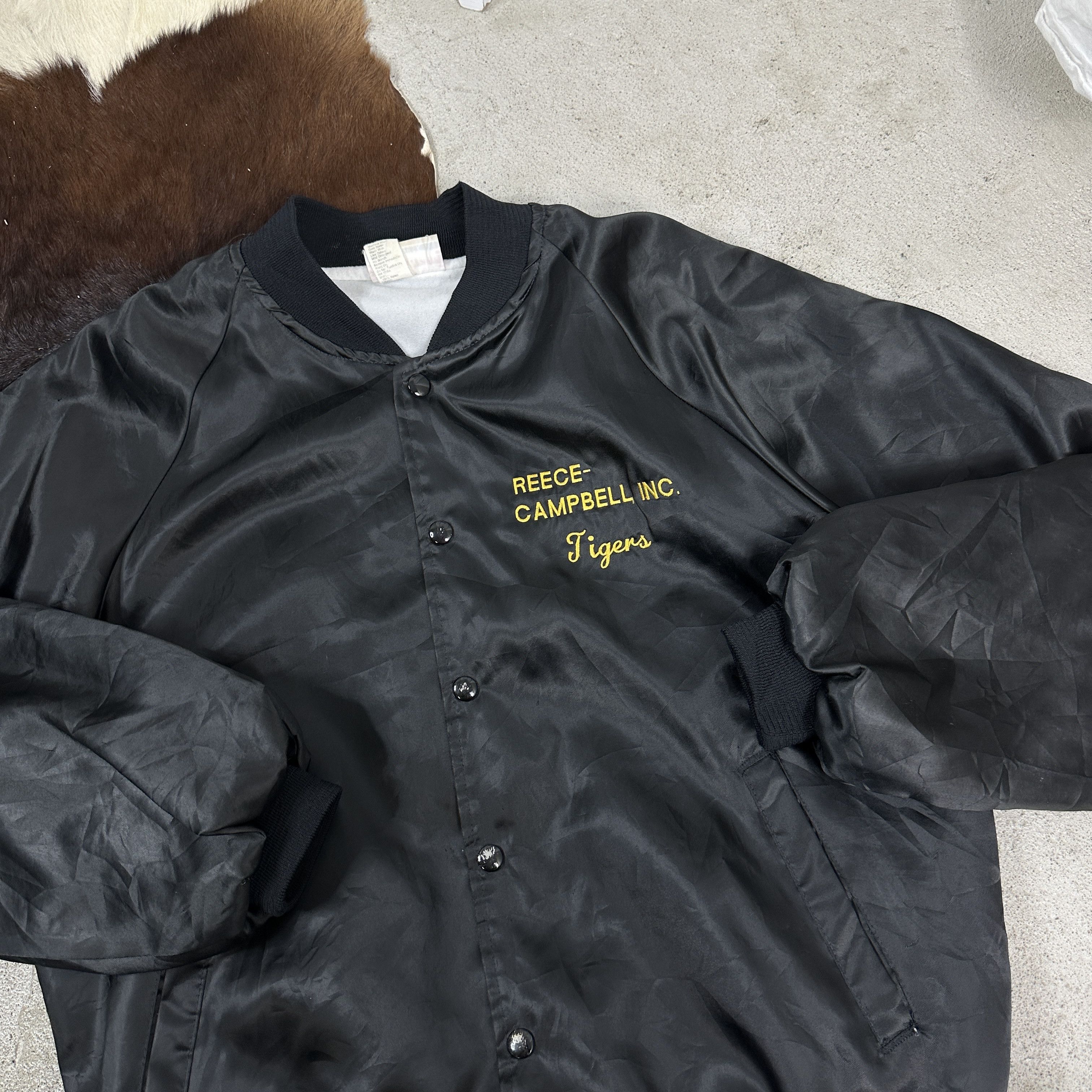 Vintage Vintage Satin Bomber Jacket Made in USA Jacket Size US L / EU 52-54 / 3 - 3 Thumbnail
