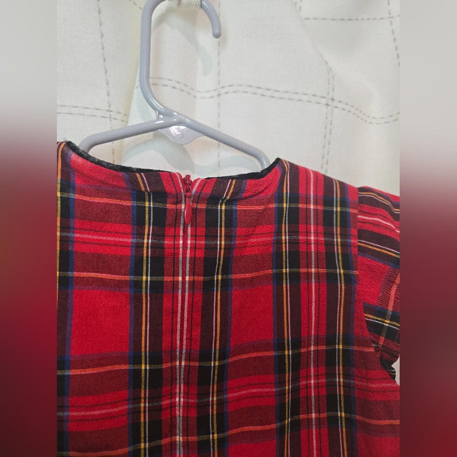 Designer Crewcuts Girls' Flutter-Sleeve Tartan Dress Size ONE SIZE - 6 Thumbnail