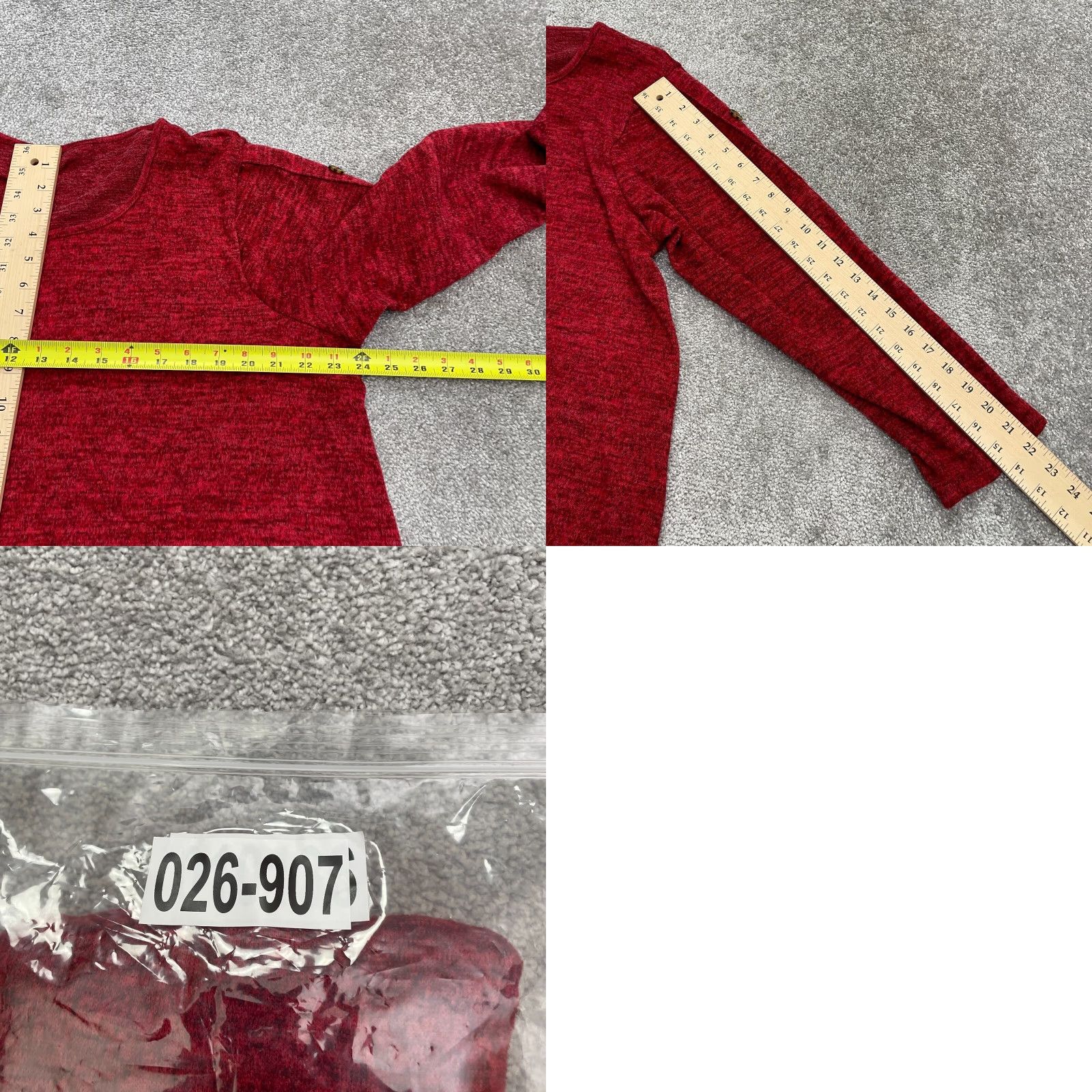 Vintage A New Day Womens XL Red Crew Neck Relaxed Lightweight Pullover Sweater Size XL / US 12-14 / IT 48-50 - 8 Thumbnail