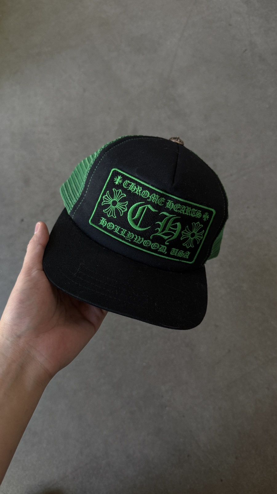 Chrome Hearts Chrome Hearts Hollywood Green Tucker Hat Size ONE SIZE - 1 Thumbnail
