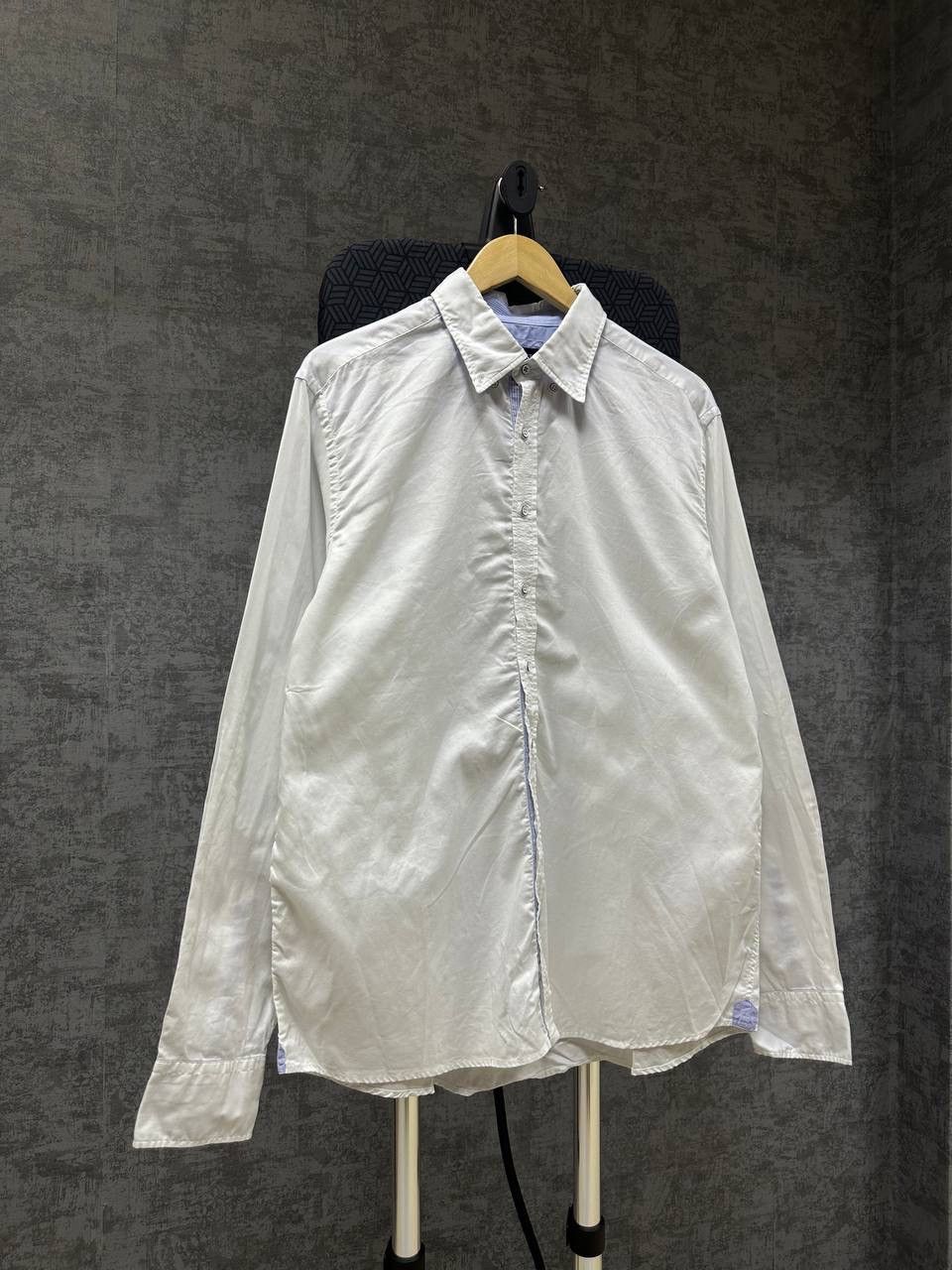 Hackett × Vintage Vintage Hackett London White Mens Shirt Size US XL / EU 56 / 4 - 3 Thumbnail