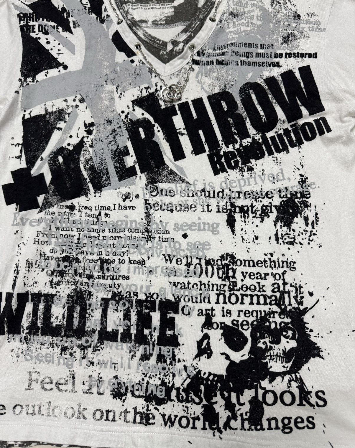 Japanese Brand Punk Design by WILD LIFE Long Sleeve Shirt Size US M / EU 48-50 / 2 - 5 Thumbnail