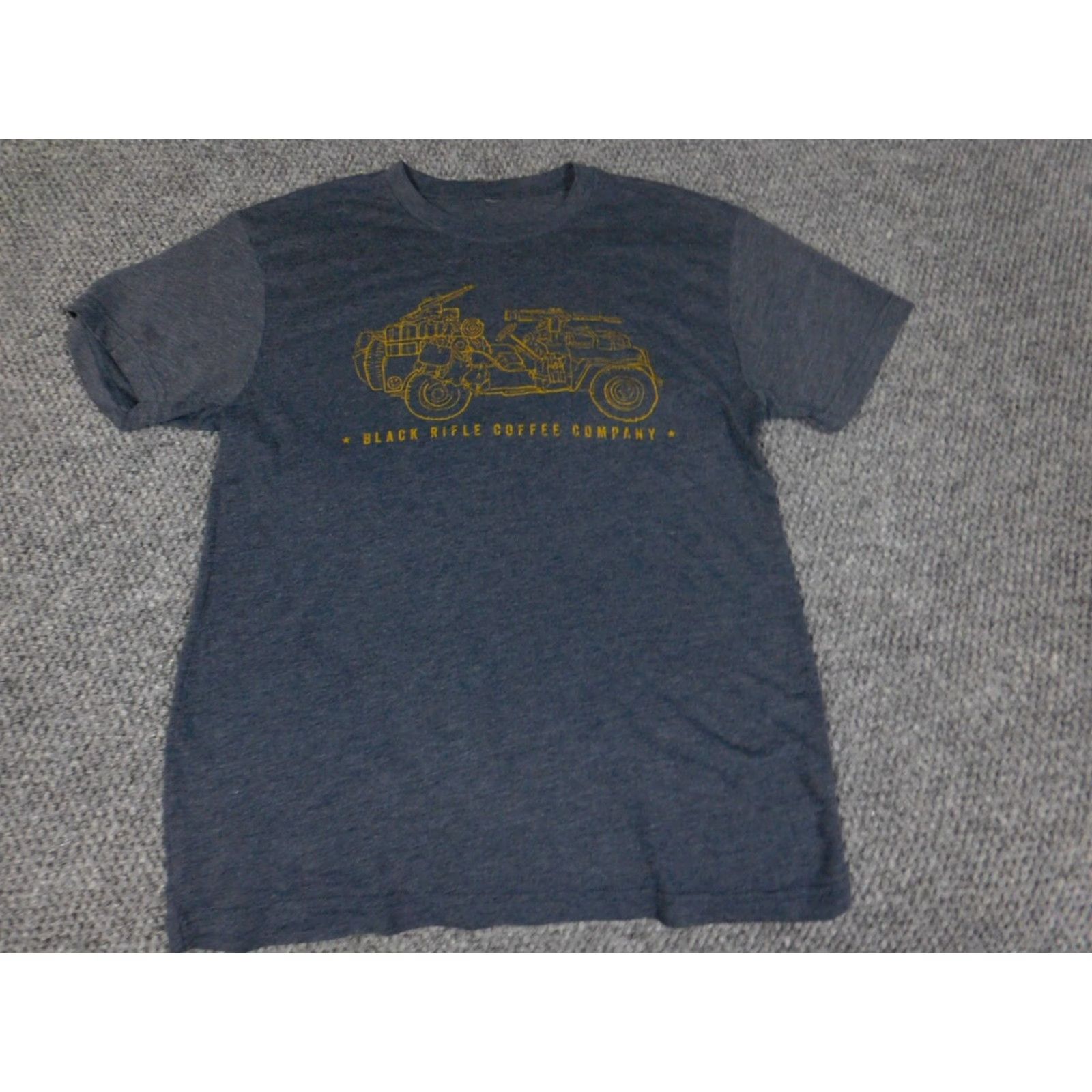 Vintage Black Rifle Shirt Small Blue Graphic Short Sleeve Crew Neck Cotton Knit Logo 90s Mens T-Shirt Size US S / EU 44-46 / 1 - 3 Thumbnail