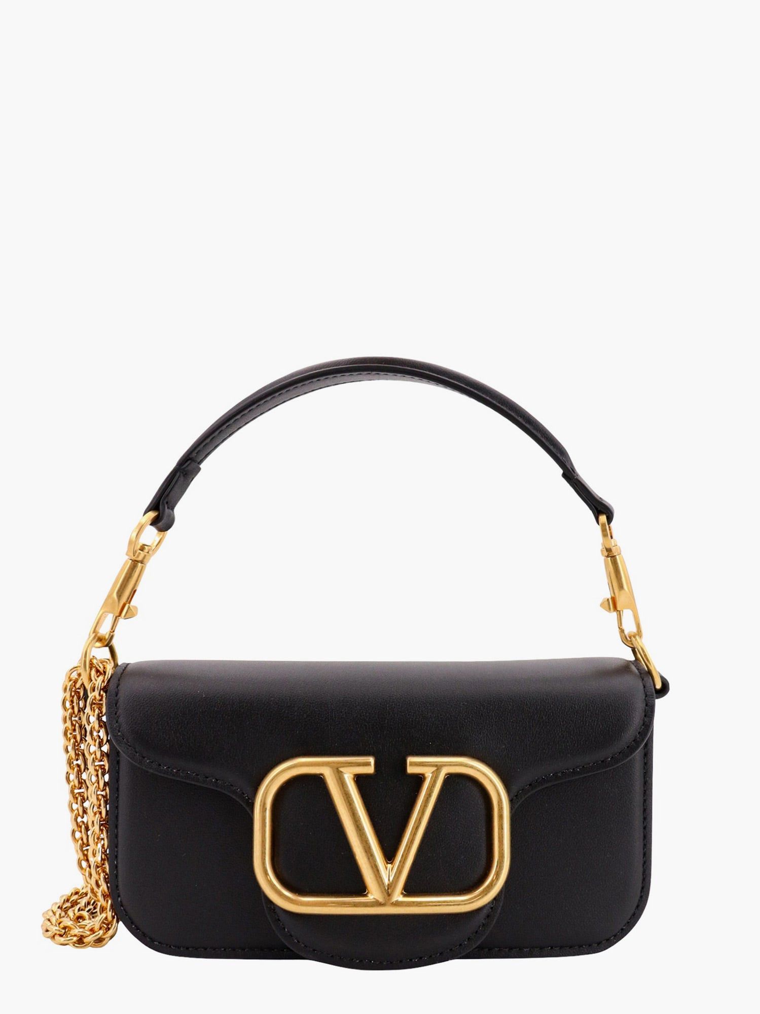 Valentino Garavani Locã’ Woman Black Shoulder Bags | Grailed