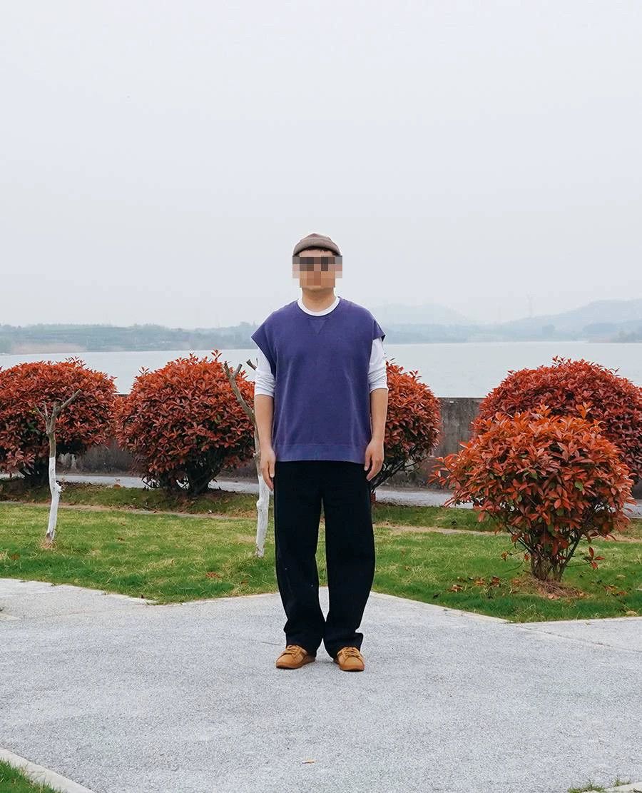 VISVIM Mondo Sweat S/L Vest Navy/Purple 4 22AW
