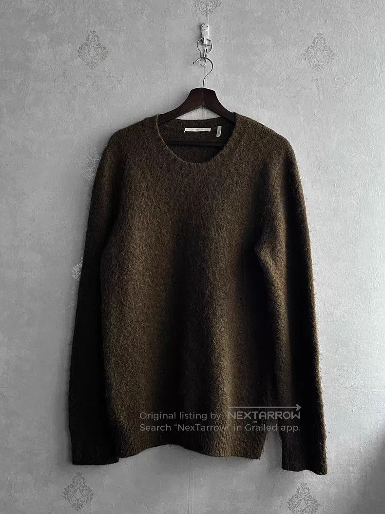 Helmut Lang HELMUT LANG Olive Green Mohair Sweater i Size US S / EU 44-46 / 1 - 1 Thumbnail