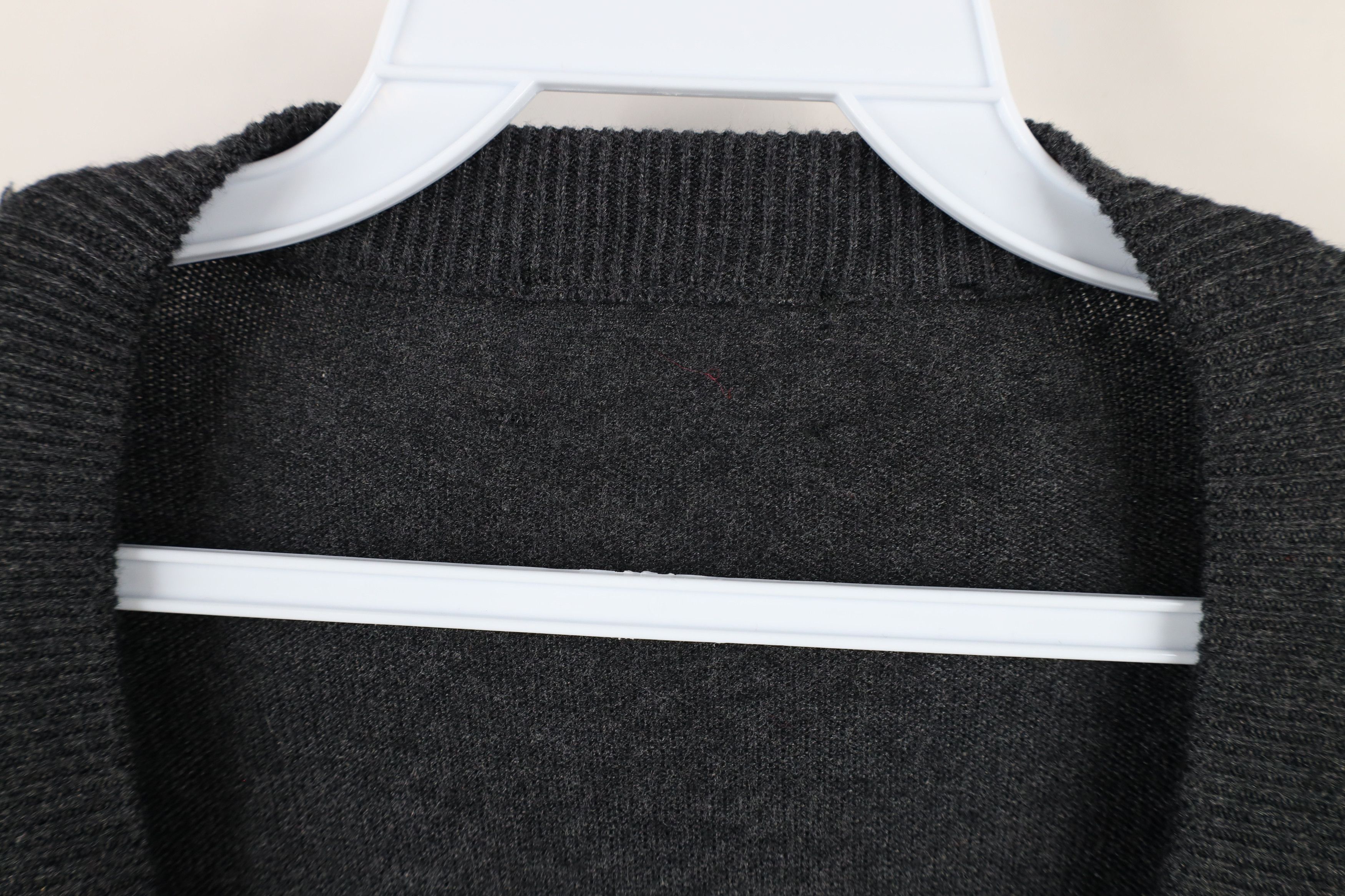 Vintage Vintage 90s Streetwear Knit Button Cardigan Sweater Gray Size US XXL / EU 58 / 5 - 4 Thumbnail