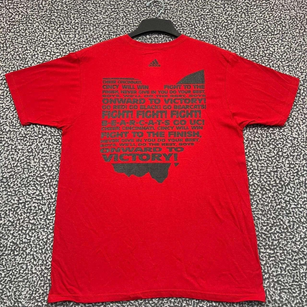 Adidas Cincinnati Bearcats Shirt Men Adidas Short Sleeve Cotton L Size US L / EU 52-54 / 3 - 2 Thumbnail