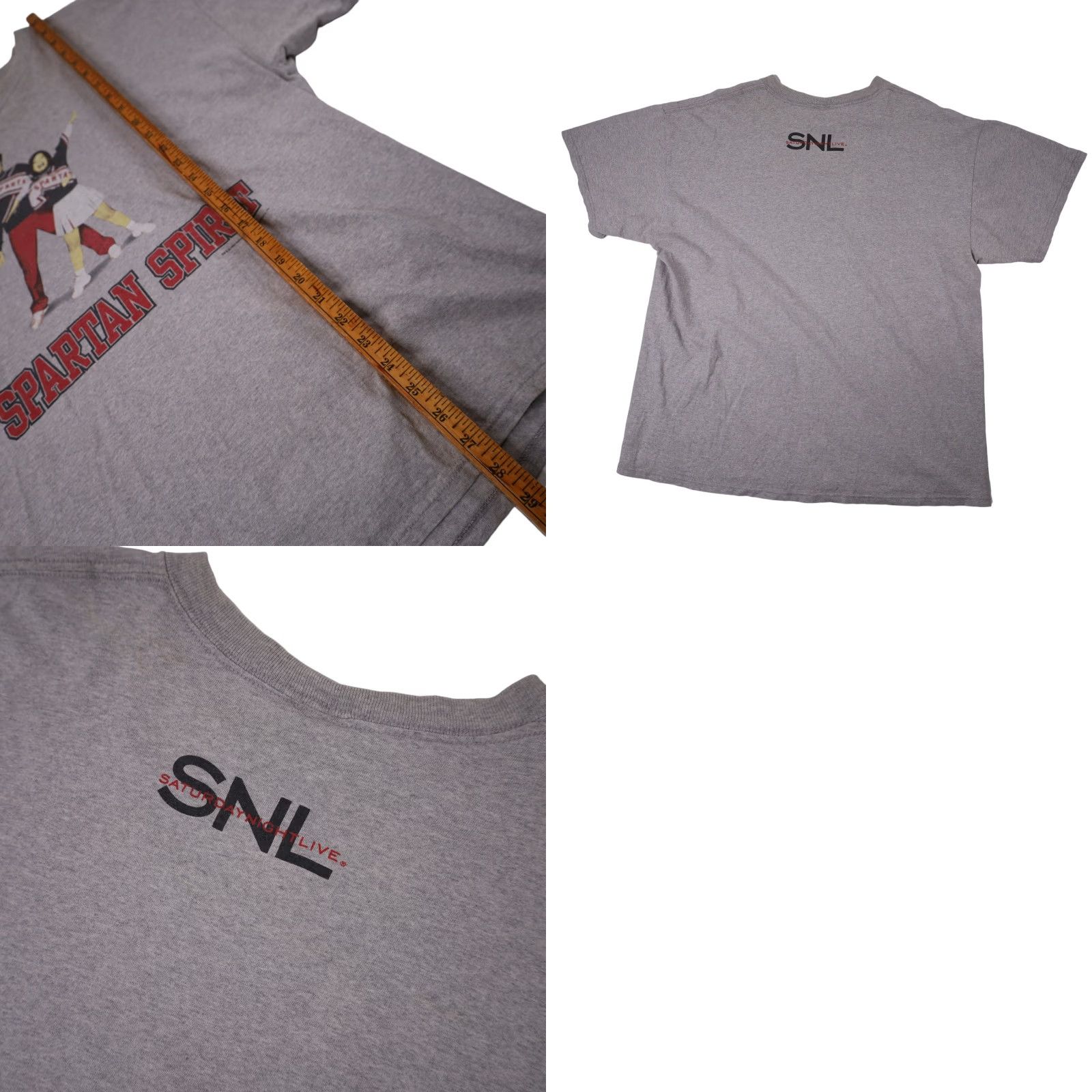 ESPIRIT VINTAGE SNL Spartan Spirit Will Ferrell Graphic T Shirt Mens XL Gray 90s Size US XL / EU 56 / 4 - 8 Thumbnail