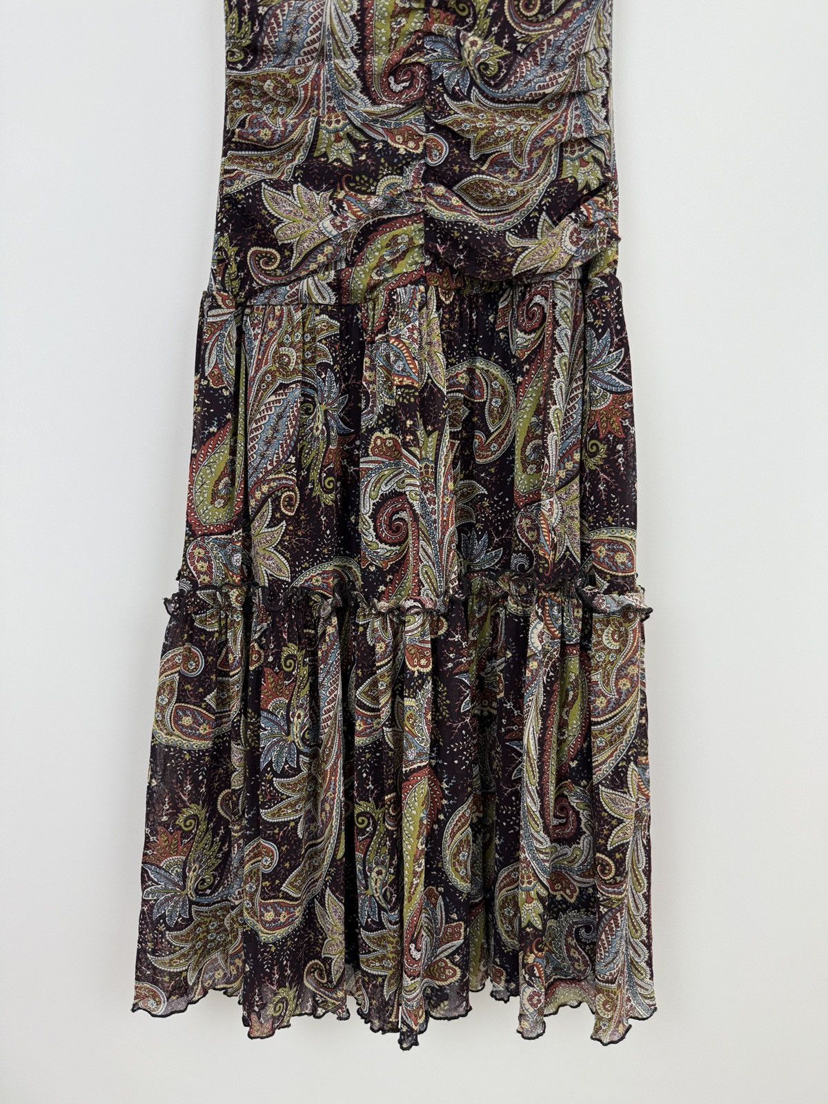 Vintage Y2K Vintage Sinequanone Paisley Print Sheer Maxi Dress 3 Size M / US 6-8 / IT 42-44 - 5 Thumbnail