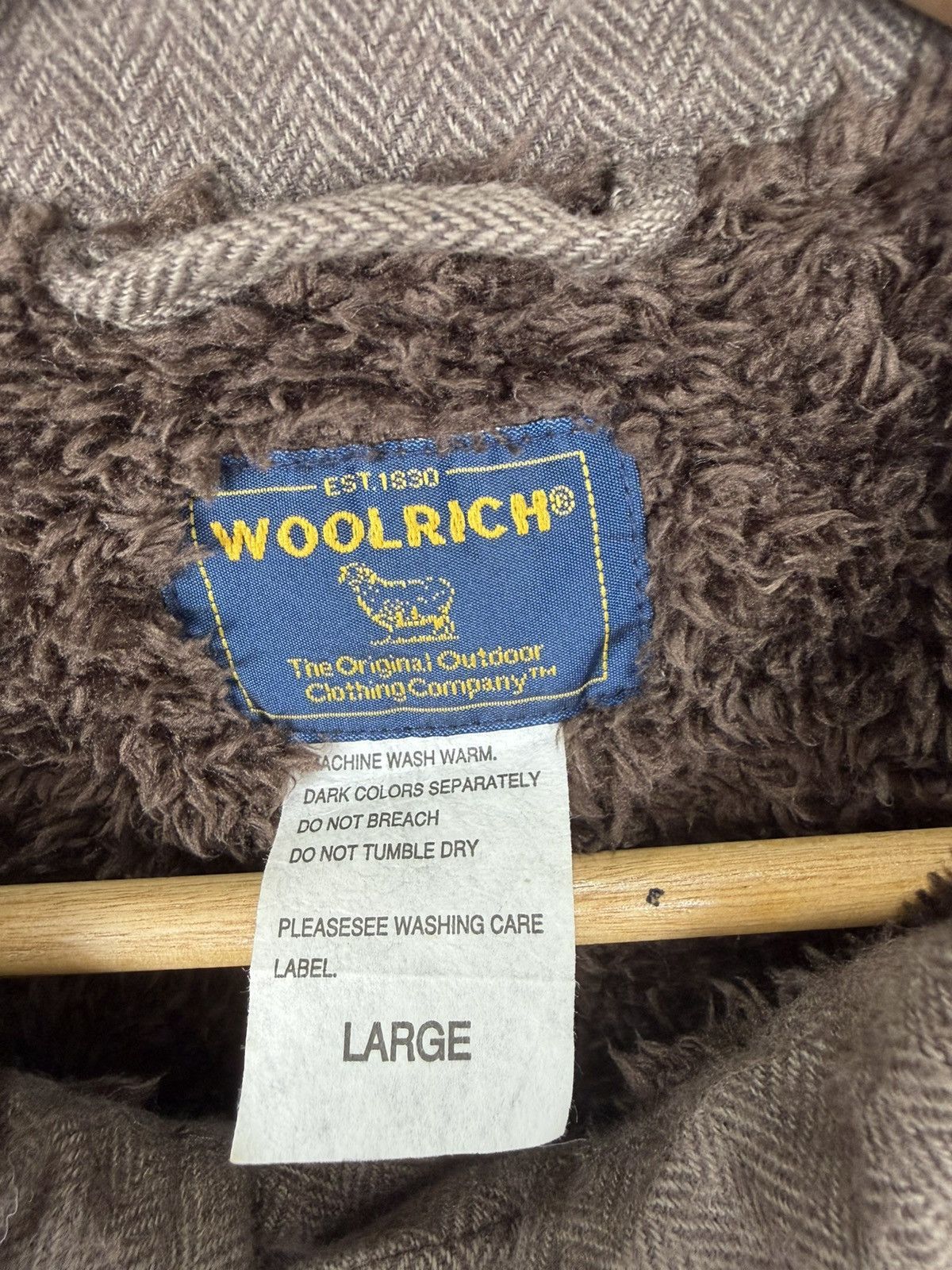 Woolrich Woolen Mills VINTAGE Woolrich Herringbone Sherpa-Lined Trucker Jacket Size US L / EU 52-54 / 3 - 7 Thumbnail