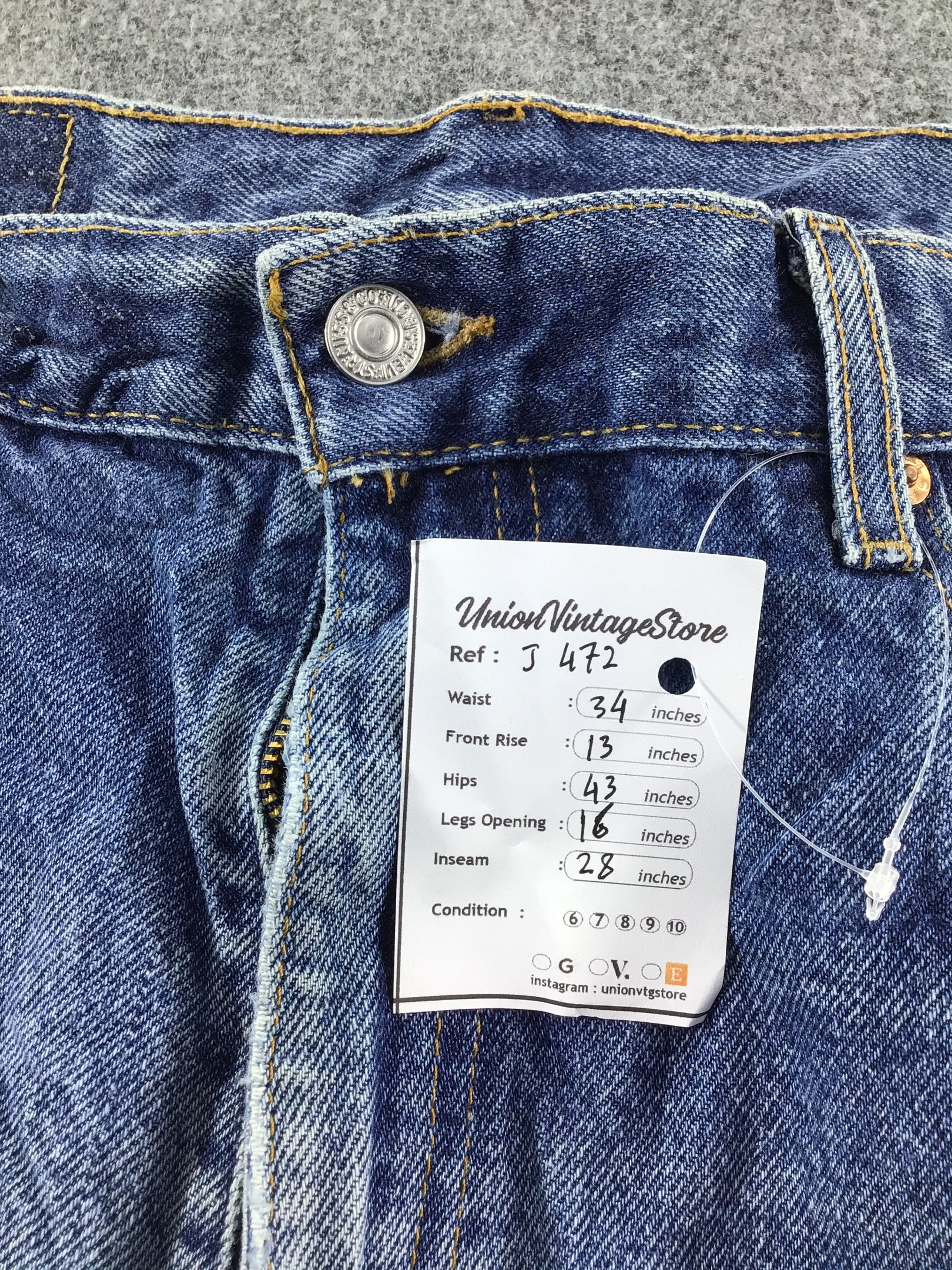 Levi's Vintage Levis 505 Jeans -J472 Size US 35 - 12 Thumbnail