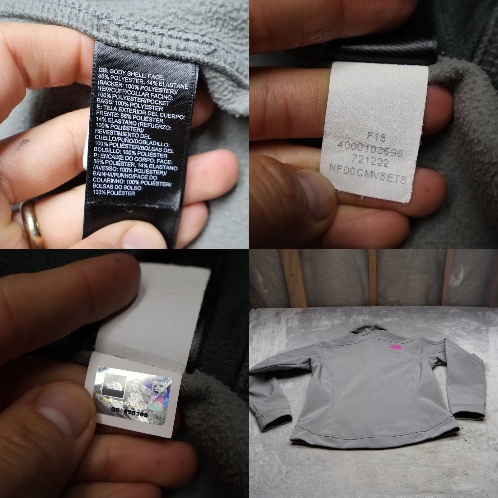 The North Face The North Face Jacket Women M Gray Softshell Apex Bionic Wind Rain Outdoor Hike Size M / US 6-8 / IT 42-44 - 8 Thumbnail