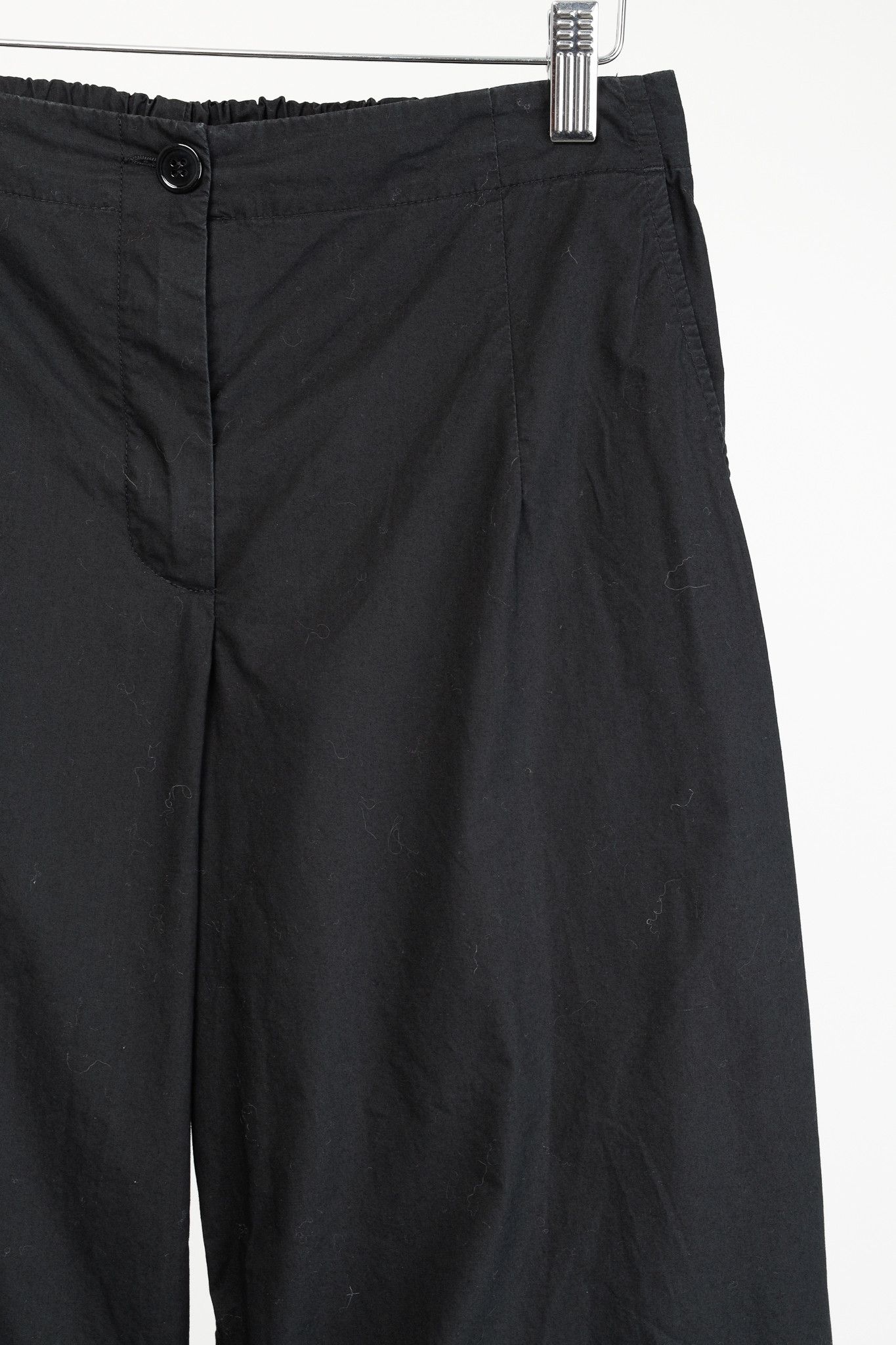 Other Peter O. Mahler Black Cotton-Poplin Cropped Pants Size 28" / US 6 / IT 42 - 7 Thumbnail