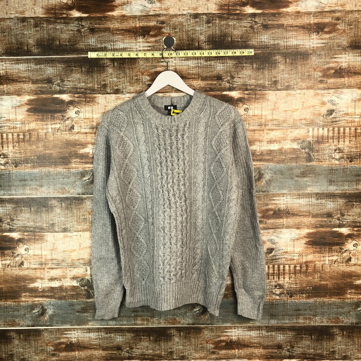 Homespun Knitwear × Uniqlo Uniqlo japan Grey cable Knitwear #A2014 Size US M / EU 48-50 / 2 - 1 Thumbnail
