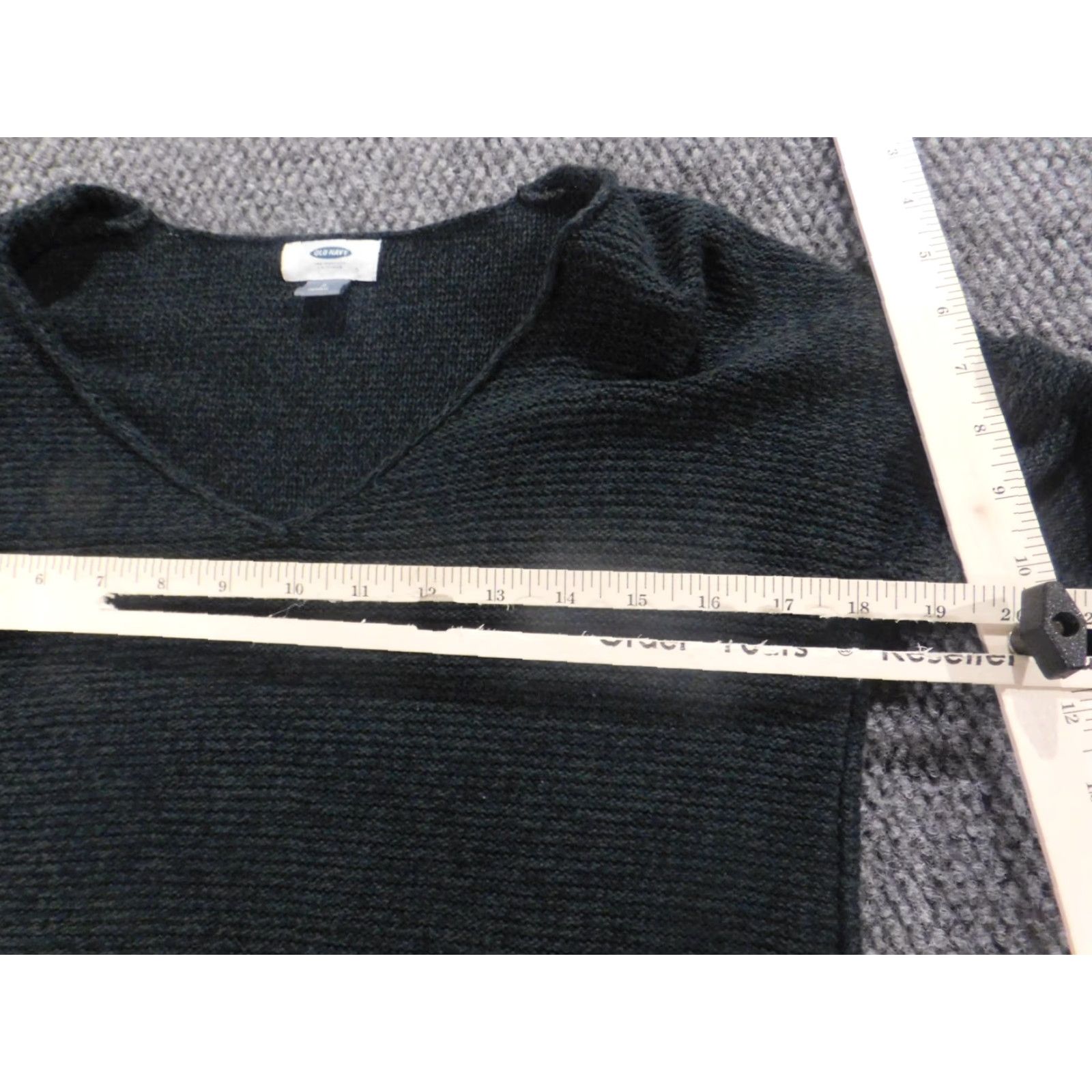 Old Navy Old Navy Womens Sweater Small Green Pullover Crew Neck Knit Stretch Logo Raglan Sleeve Classic 100% Cotton Size S / US 4 / IT 40 - 6 Thumbnail
